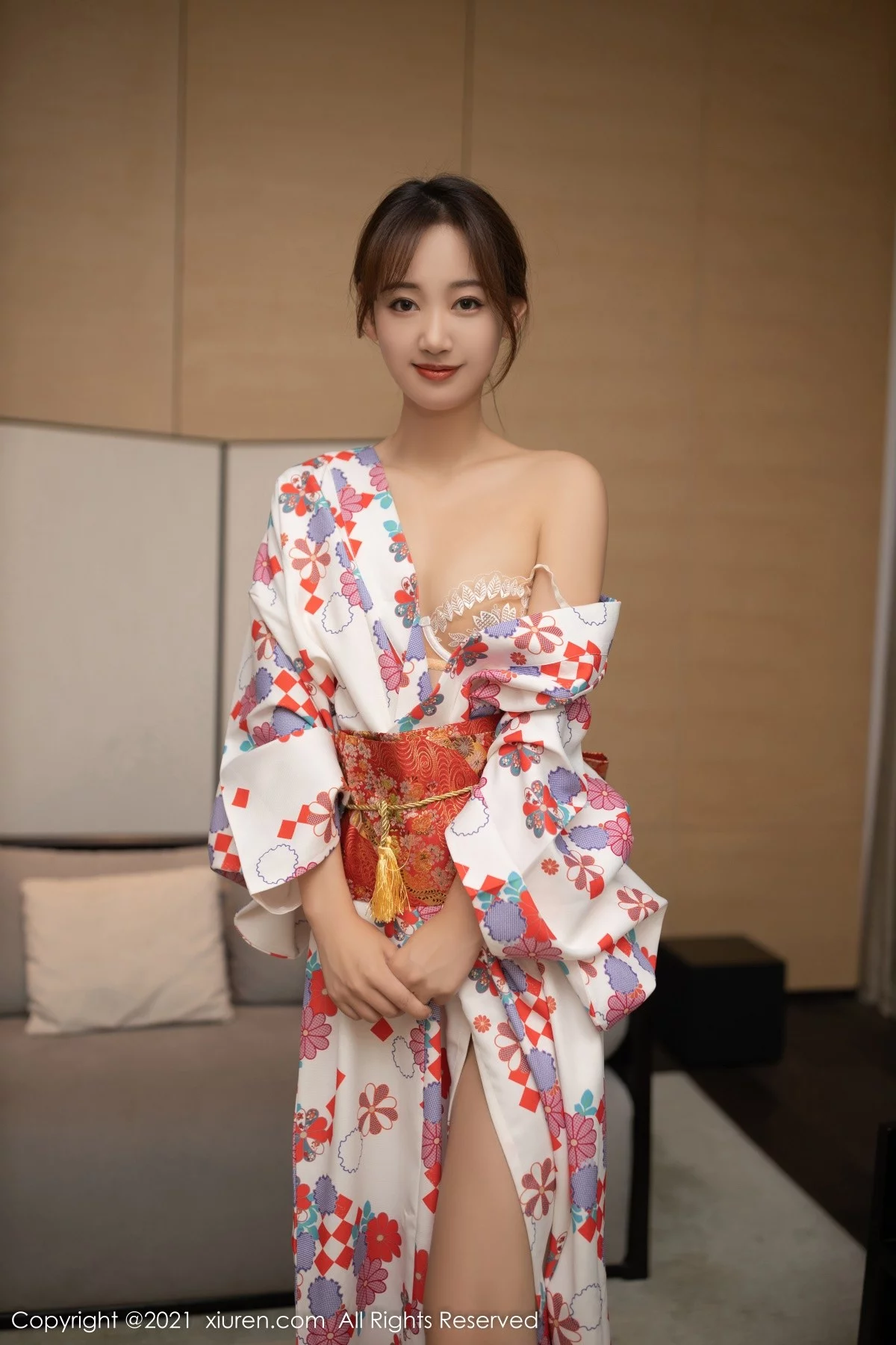 [[XiuRen秀人网]秀人网]No.4349_模特唐安琪江浙沪旅拍日料情景主题脱和服露蕾丝内衣诱惑写真88P