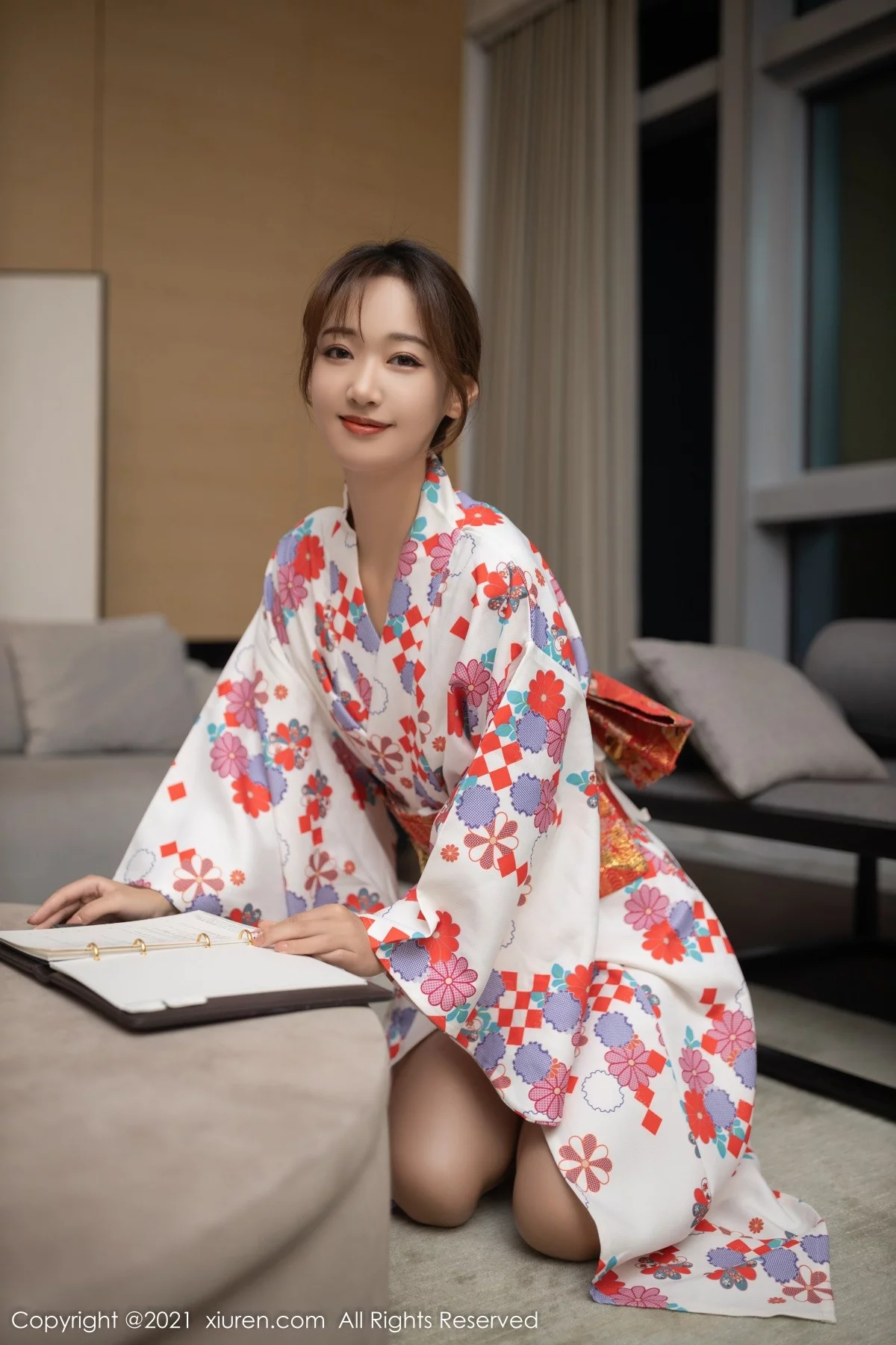 [[XiuRen秀人网]秀人网]No.4349_模特唐安琪江浙沪旅拍日料情景主题脱和服露蕾丝内衣诱惑写真88P