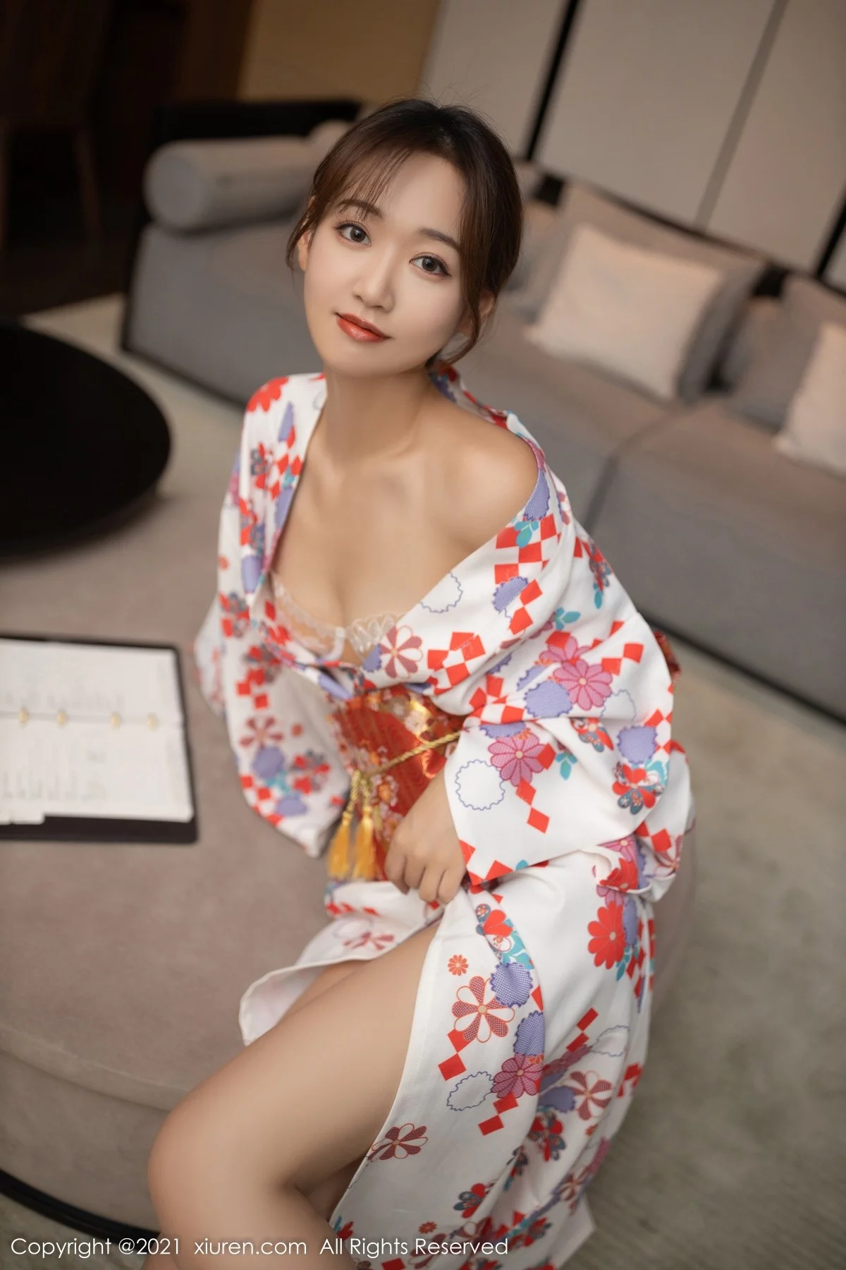 [[XiuRen秀人网]秀人网]No.4349_模特唐安琪江浙沪旅拍日料情景主题脱和服露蕾丝内衣诱惑写真88P