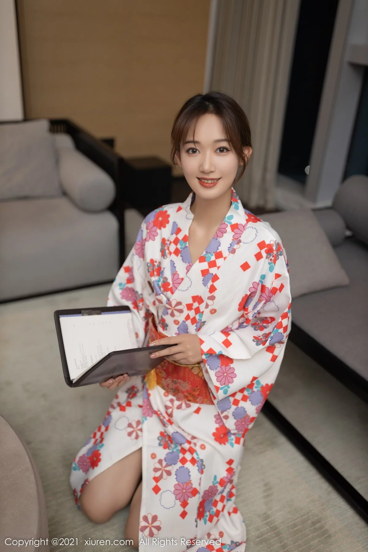 [[XiuRen秀人网]秀人网]No.4349_模特唐安琪江浙沪旅拍日料情景主题脱和服露蕾丝内衣诱惑写真88P