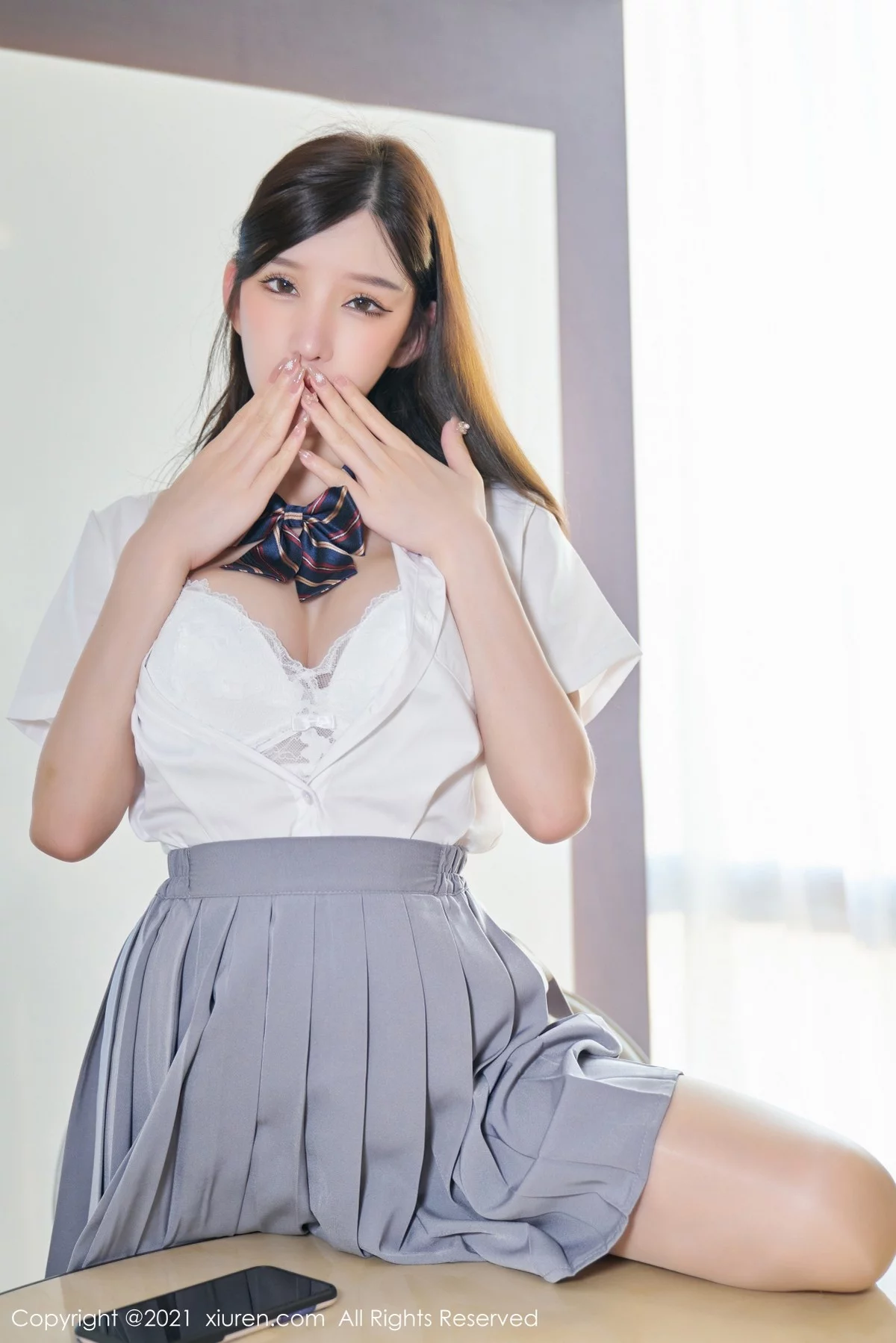 [[XiuRen秀人网]秀人网]No.4258_女神周于希Sandy惩罚游戏主题性感百褶裙下闪亮肉丝诱惑写真88P