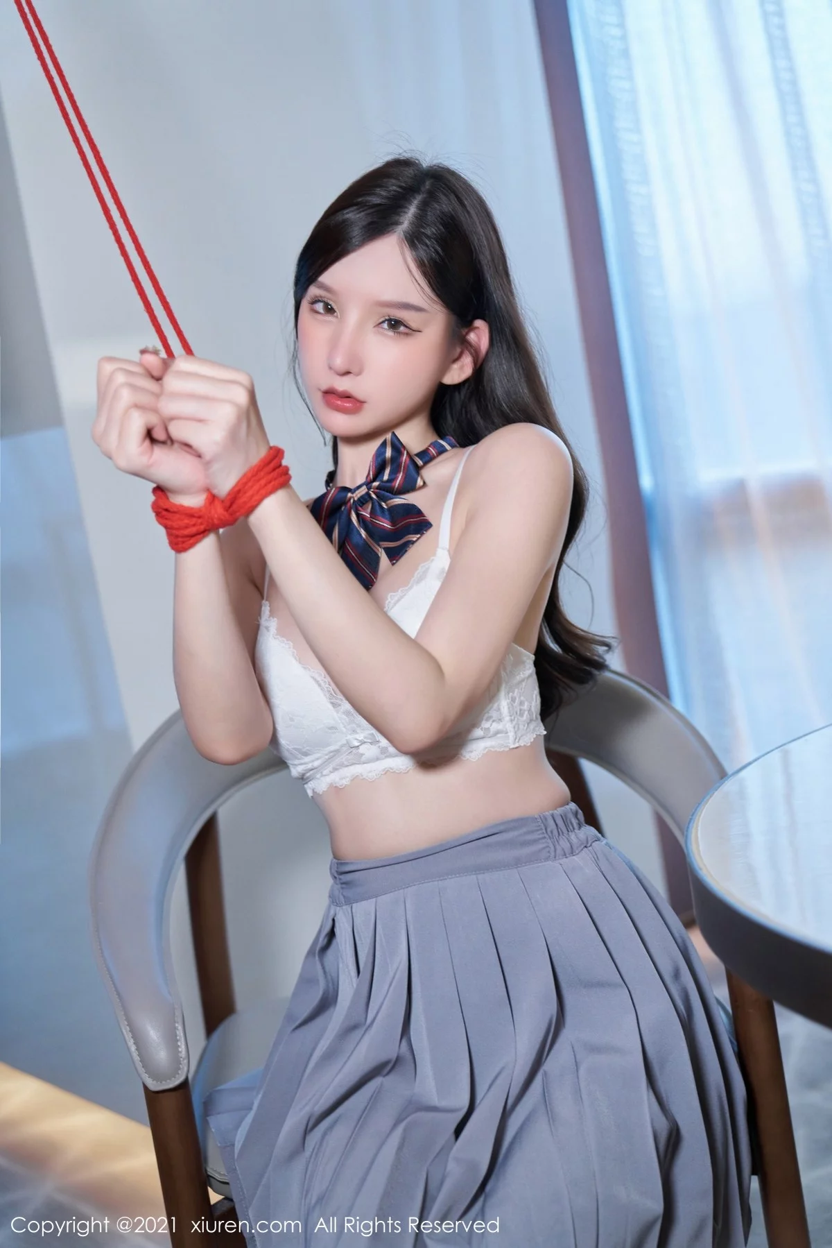 [[XiuRen秀人网]秀人网]No.4258_女神周于希Sandy惩罚游戏主题性感百褶裙下闪亮肉丝诱惑写真88P