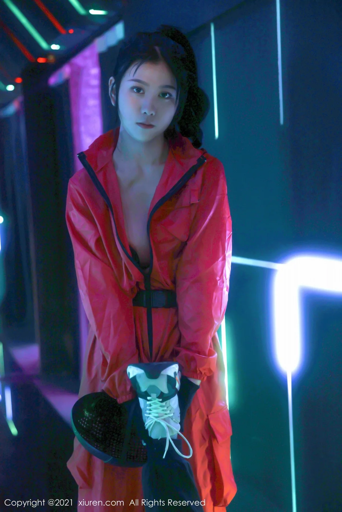 [[XiuRen秀人网]秀人网]No.4266_模特李雅柔182CM视觉魅惑体验半脱露性感黑色内衣诱惑写真54P