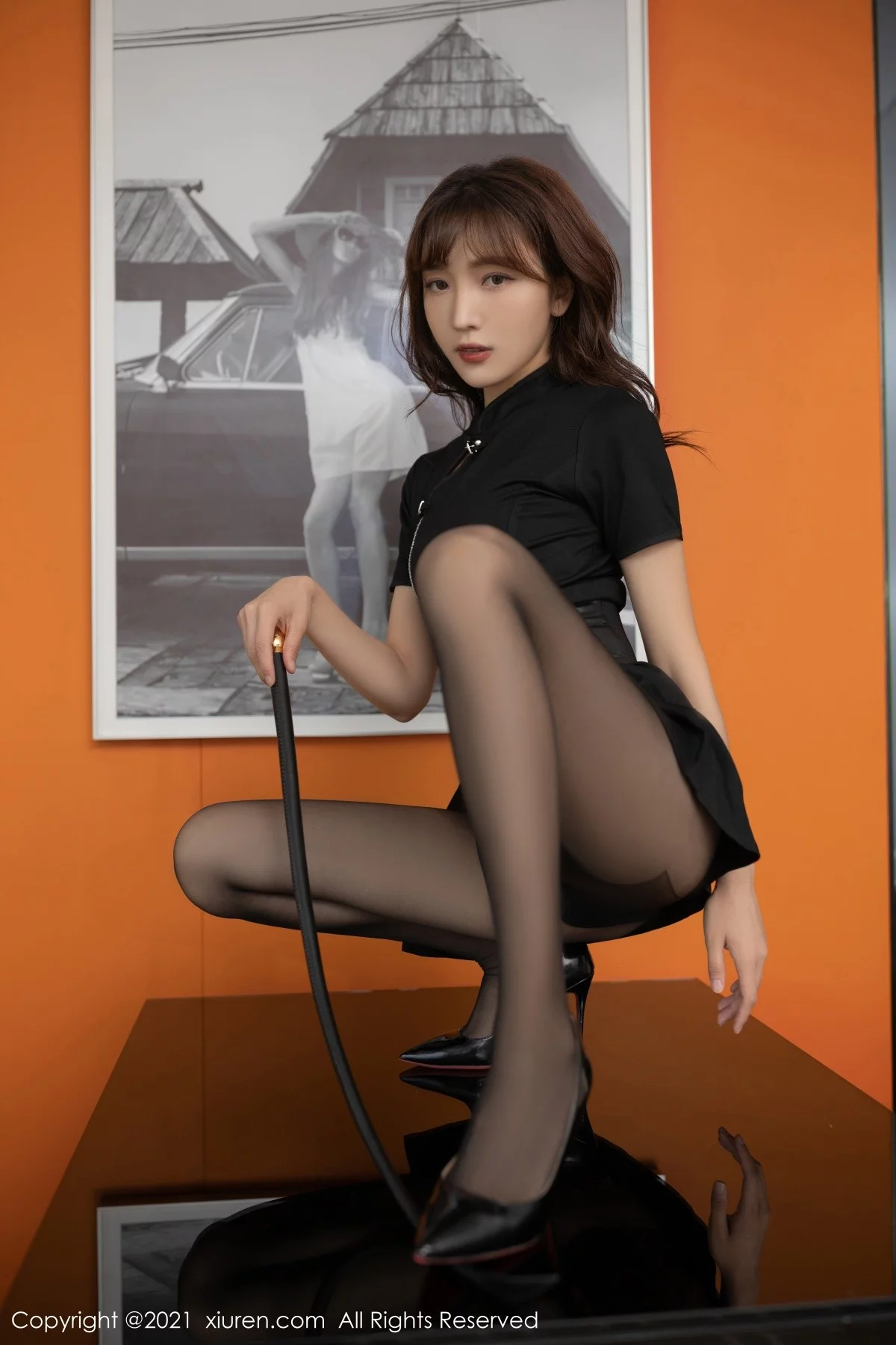 [[XiuRen秀人网]秀人网]No.4268_模特陆萱萱江浙沪旅拍半脱露黑色蕾丝内衣配黑丝裤袜诱惑写真78P