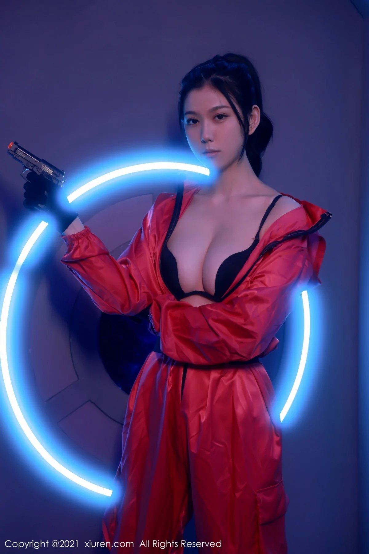 [[XiuRen秀人网]秀人网]No.4266_模特李雅柔182CM视觉魅惑体验半脱露性感黑色内衣诱惑写真54P