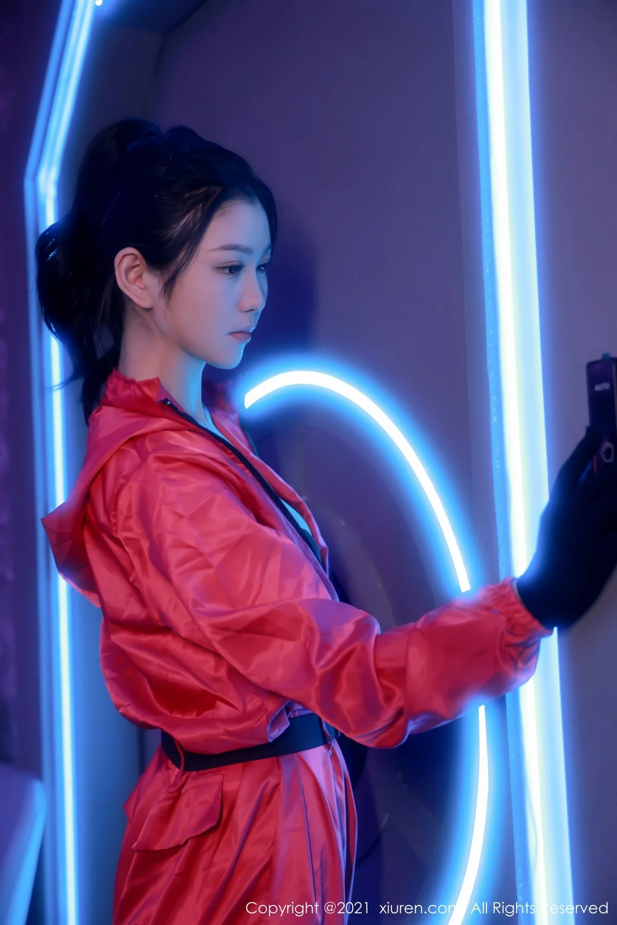 [[XiuRen秀人网]秀人网]No.4266_模特李雅柔182CM视觉魅惑体验半脱露性感黑色内衣诱惑写真54P