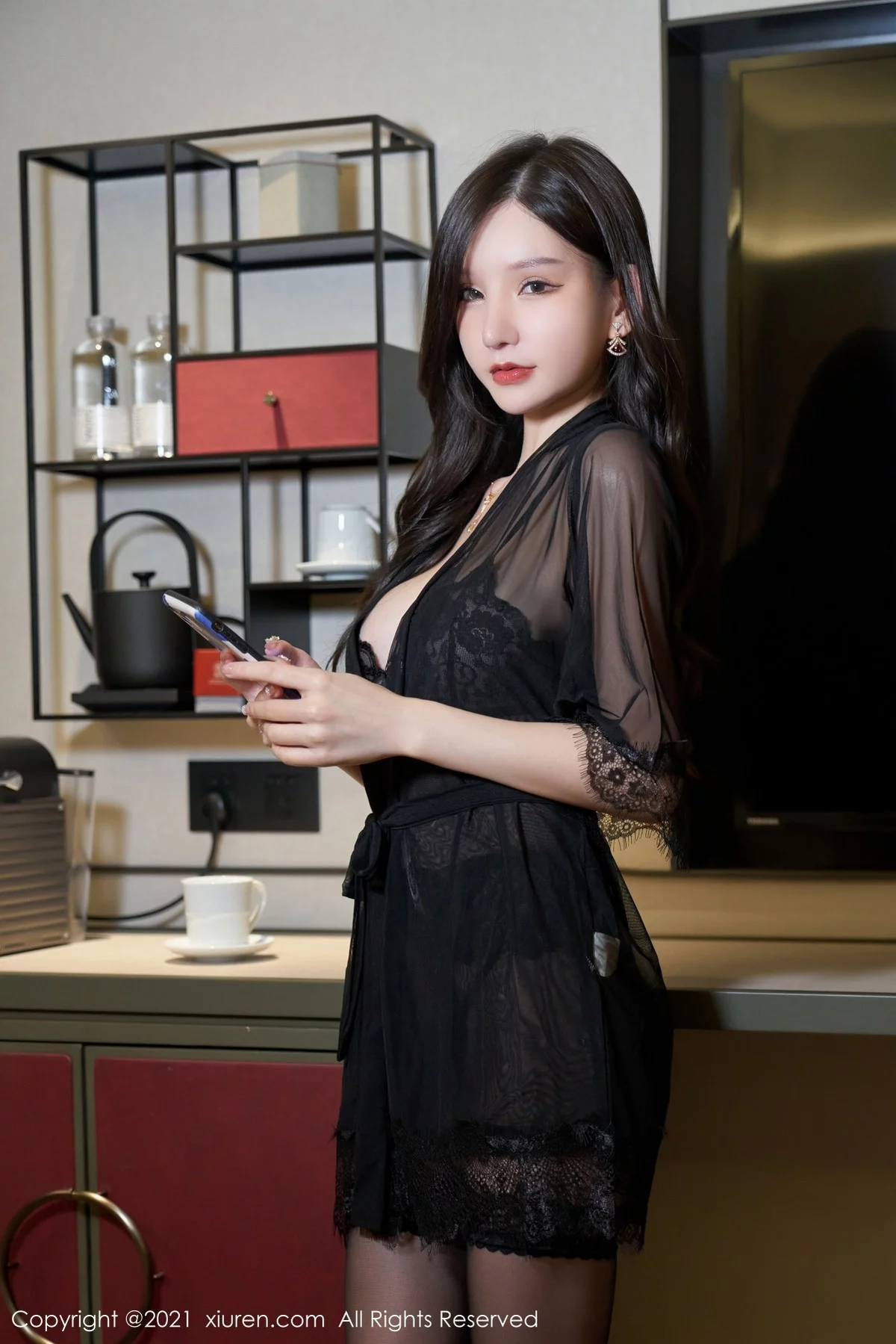 [[XiuRen秀人网]秀人网]No.4274_女神周于希Sandy惩罚游戏主题黑色蕾丝情趣内衣惹火诱惑写真69P