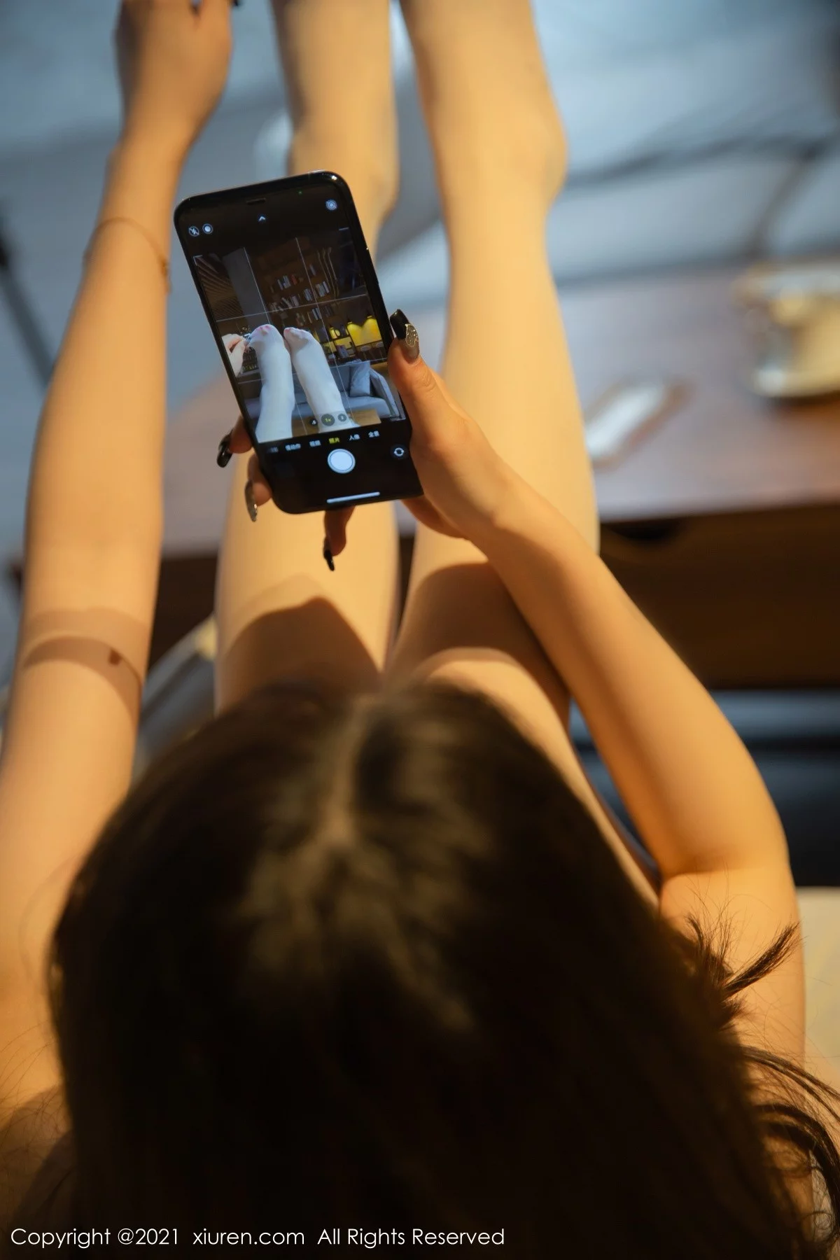 [[XiuRen秀人网]秀人网]No.4404_女神杨晨晨图书馆偷窥主题半裸上身配无内肉丝火辣诱惑写真79P