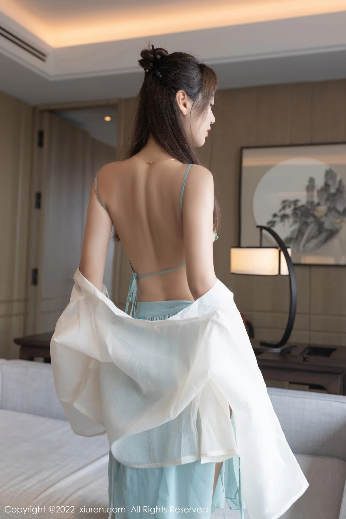 [[XiuRen秀人网]秀人网]No.4421_模特唐安琪酒店场景主题浴室古装情趣肚兜配薄纱裙诱惑写真81P