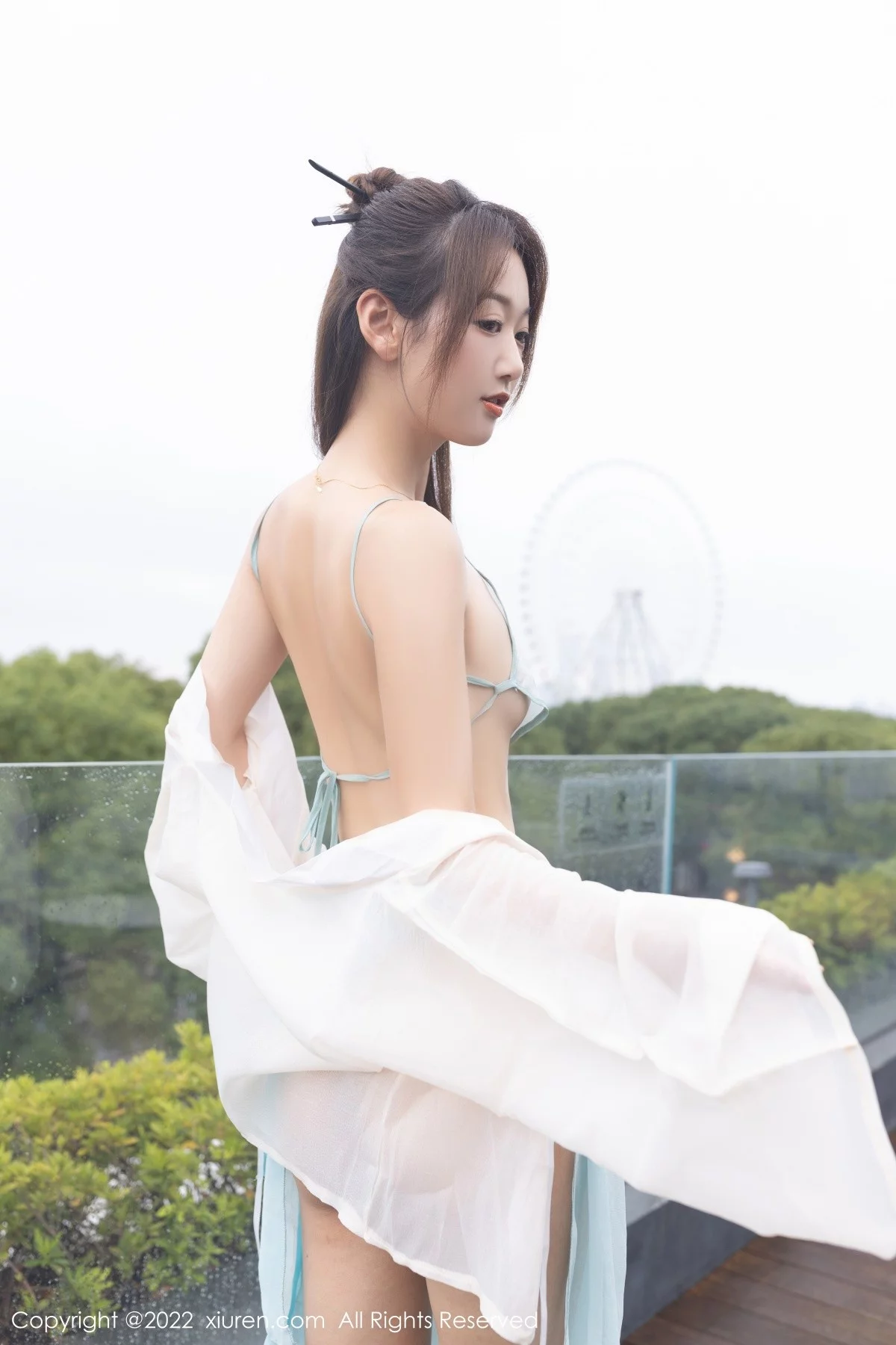 [[XiuRen秀人网]秀人网]No.4421_模特唐安琪酒店场景主题浴室古装情趣肚兜配薄纱裙诱惑写真81P