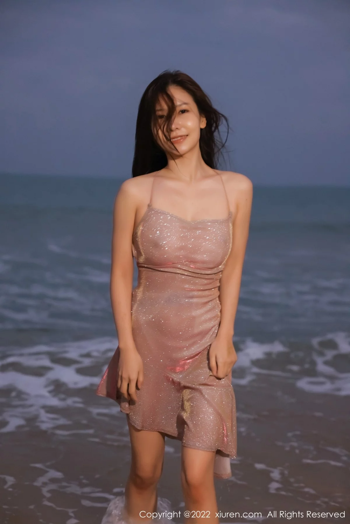 [[XiuRen秀人网]秀人网]No.4448_模特尹甜甜三亚旅拍户外沙滩超薄透视连体衣湿身撩人诱惑写真53P