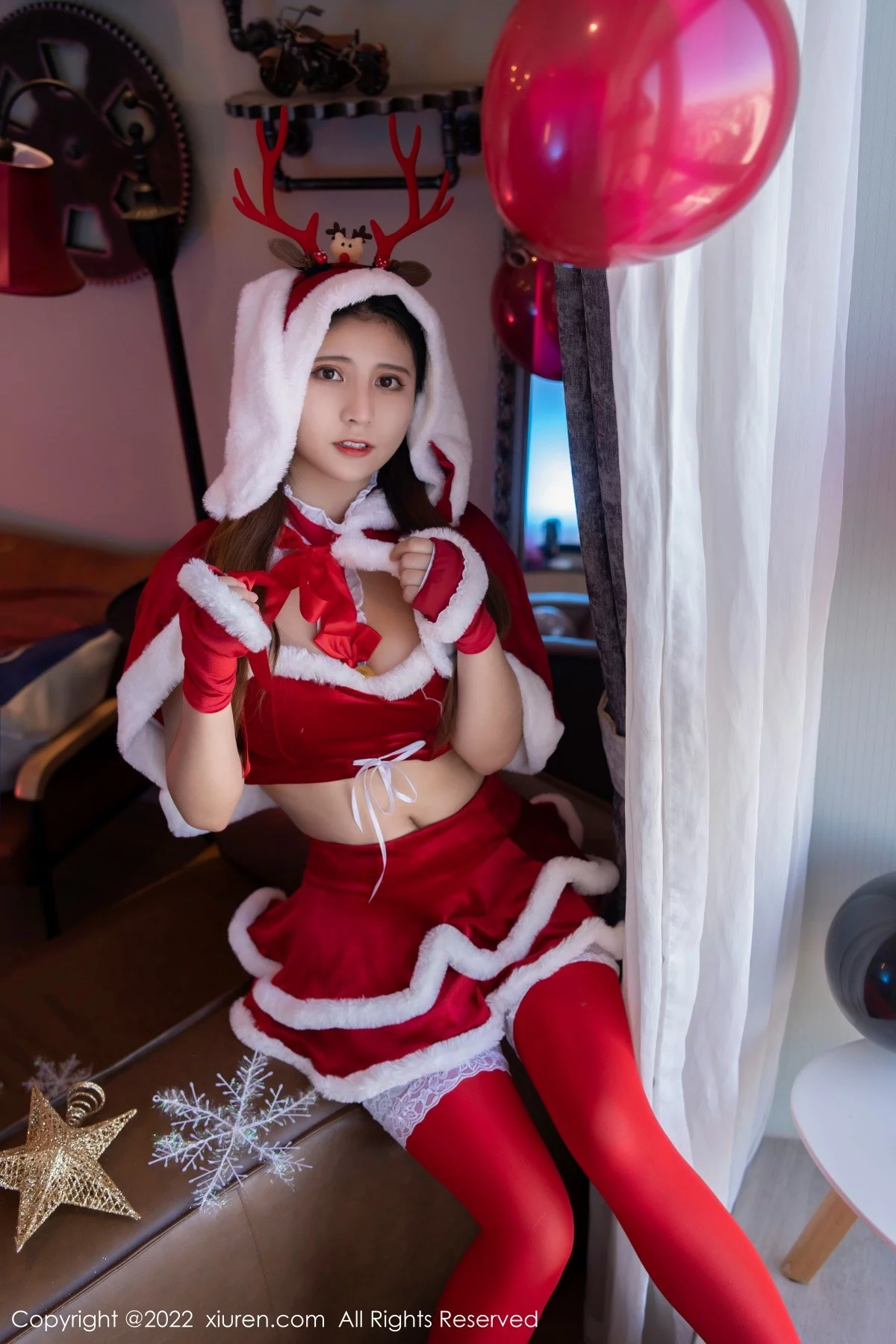 [[XiuRen秀人网]秀人网]No.4475_模特久久Aimee喜庆新春特辑私房半脱露浑圆豪乳遮点诱惑写真62P