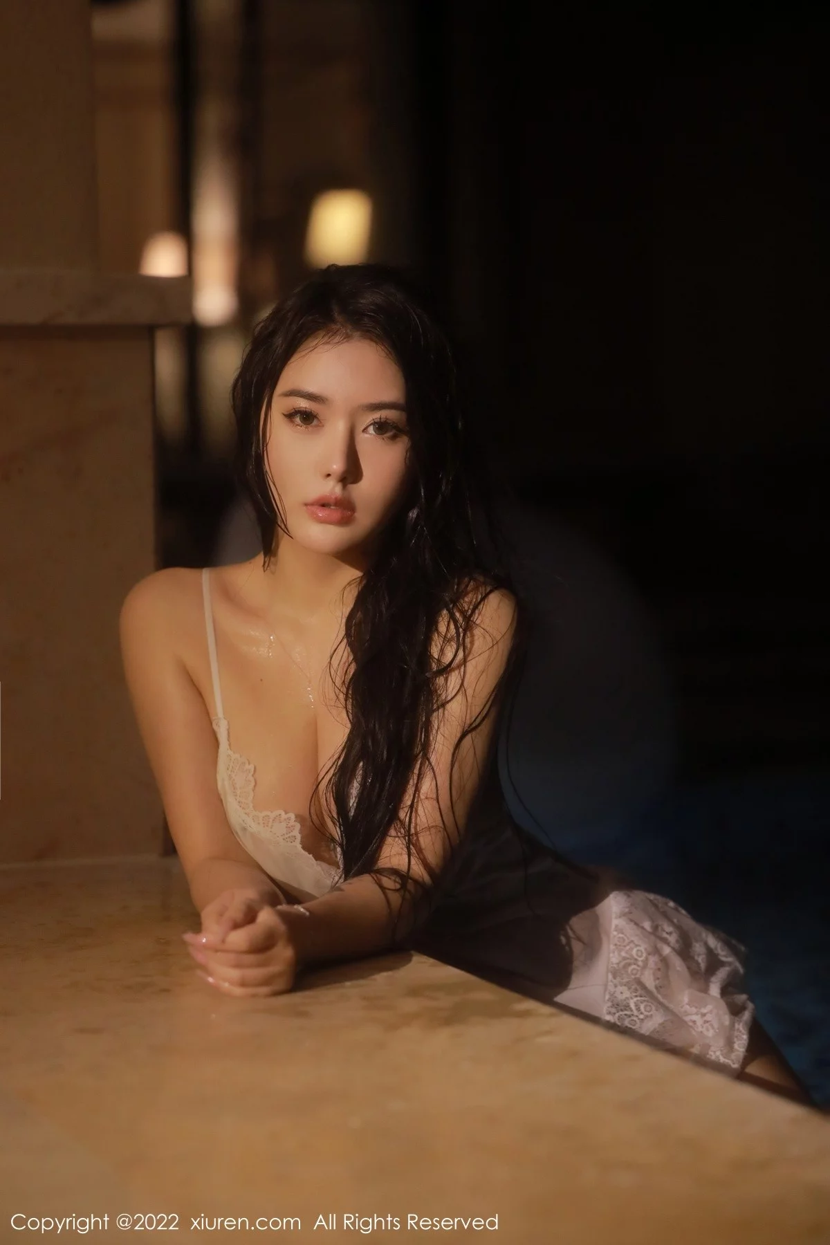 [[XiuRen秀人网]秀人网]No.4504_女神Manuela玛鲁娜三亚旅拍白色情趣连衣裙秀浑圆翘臀诱惑写真61P