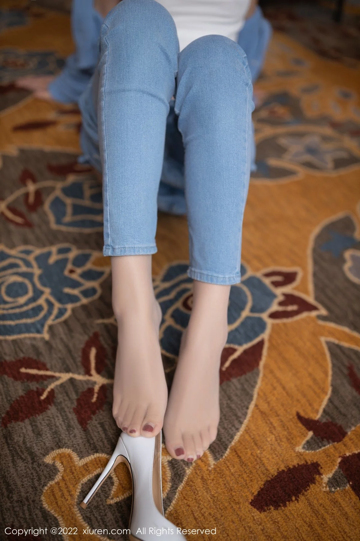 [[XiuRen秀人网]秀人网]No.4582_模特唐安琪小学妹角色扮演轻透白色上衣配牛仔裤性感迷人写真73P