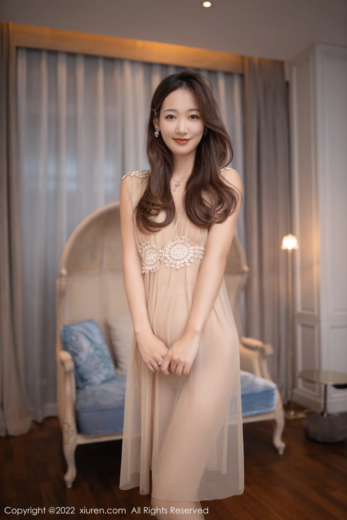 [[XiuRen秀人网]秀人网]No.4601_模特唐安琪性感薄纱轻透连衣裙配诱人肉丝裤袜撩人诱惑写真73P