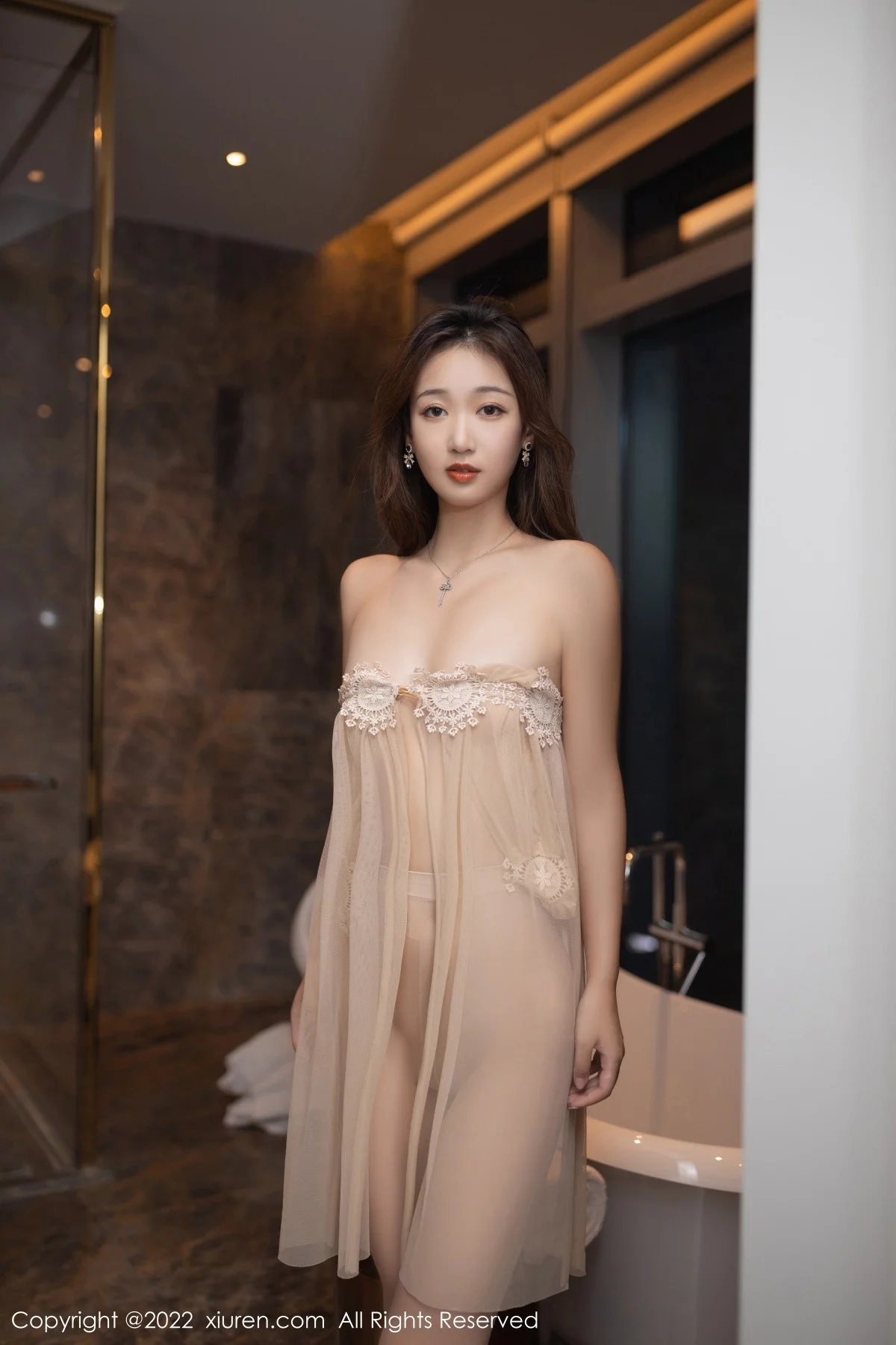 [[XiuRen秀人网]秀人网]No.4601_模特唐安琪性感薄纱轻透连衣裙配诱人肉丝裤袜撩人诱惑写真73P