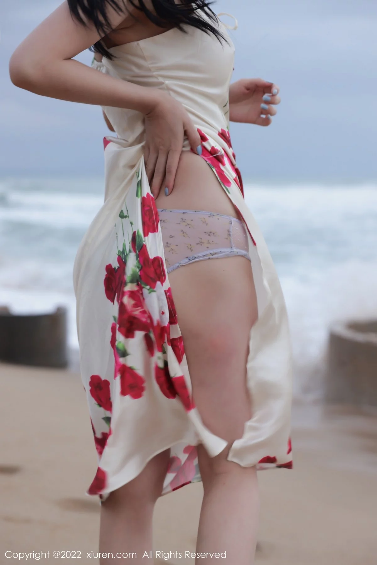 [[XiuRen秀人网]秀人网]No.4915_模特李雅柔三亚旅拍海边高开复古裙+黑色连体泳衣迷人诱惑写真74P