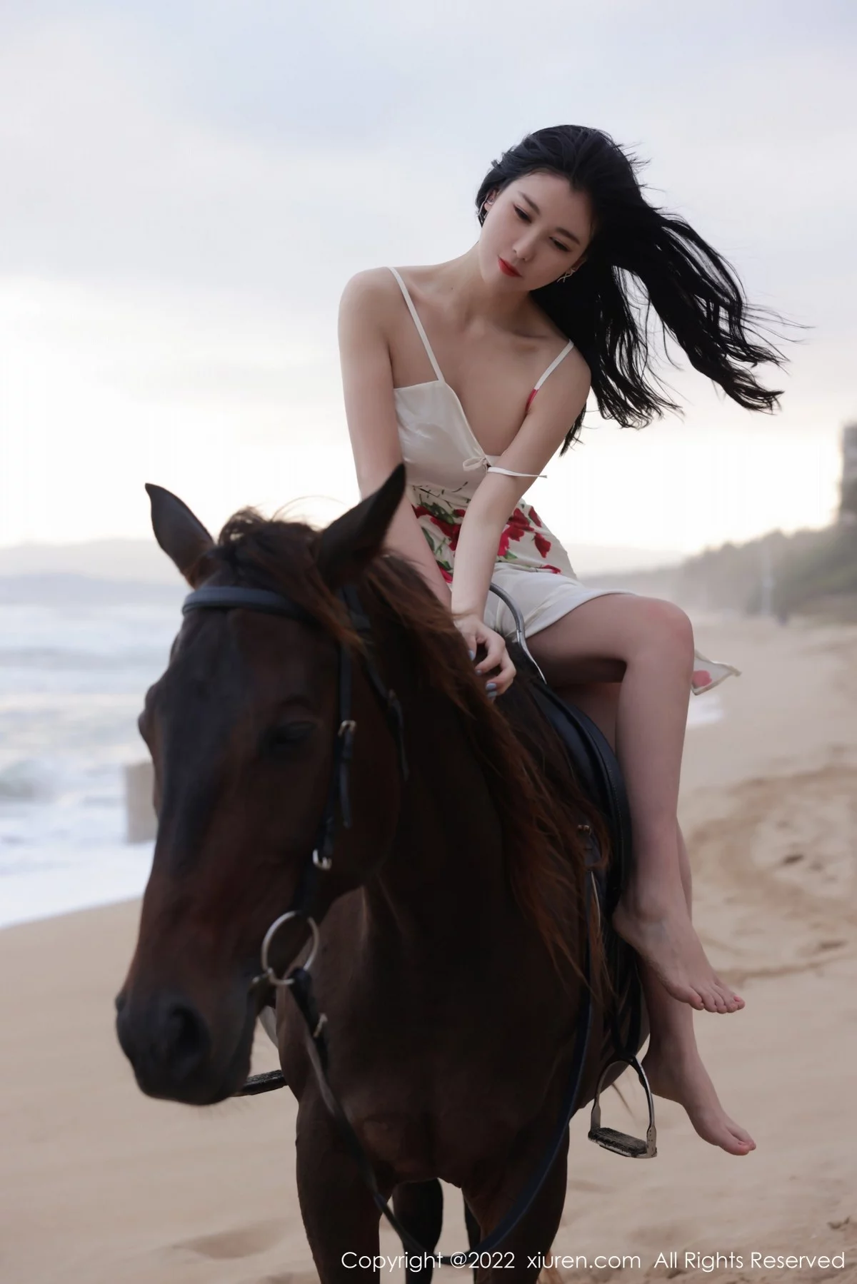 [[XiuRen秀人网]秀人网]No.4915_模特李雅柔三亚旅拍海边高开复古裙+黑色连体泳衣迷人诱惑写真74P