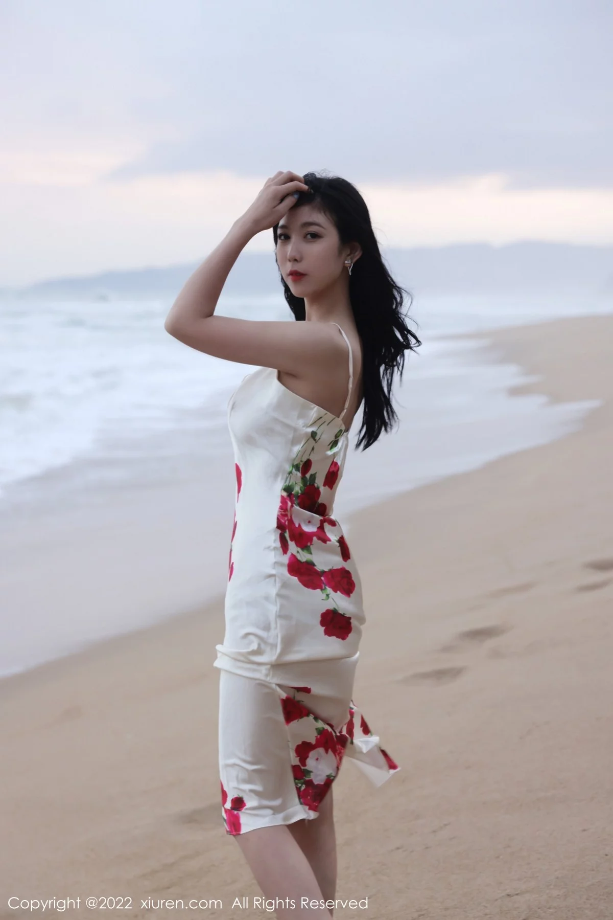 [[XiuRen秀人网]秀人网]No.4915_模特李雅柔三亚旅拍海边高开复古裙+黑色连体泳衣迷人诱惑写真74P