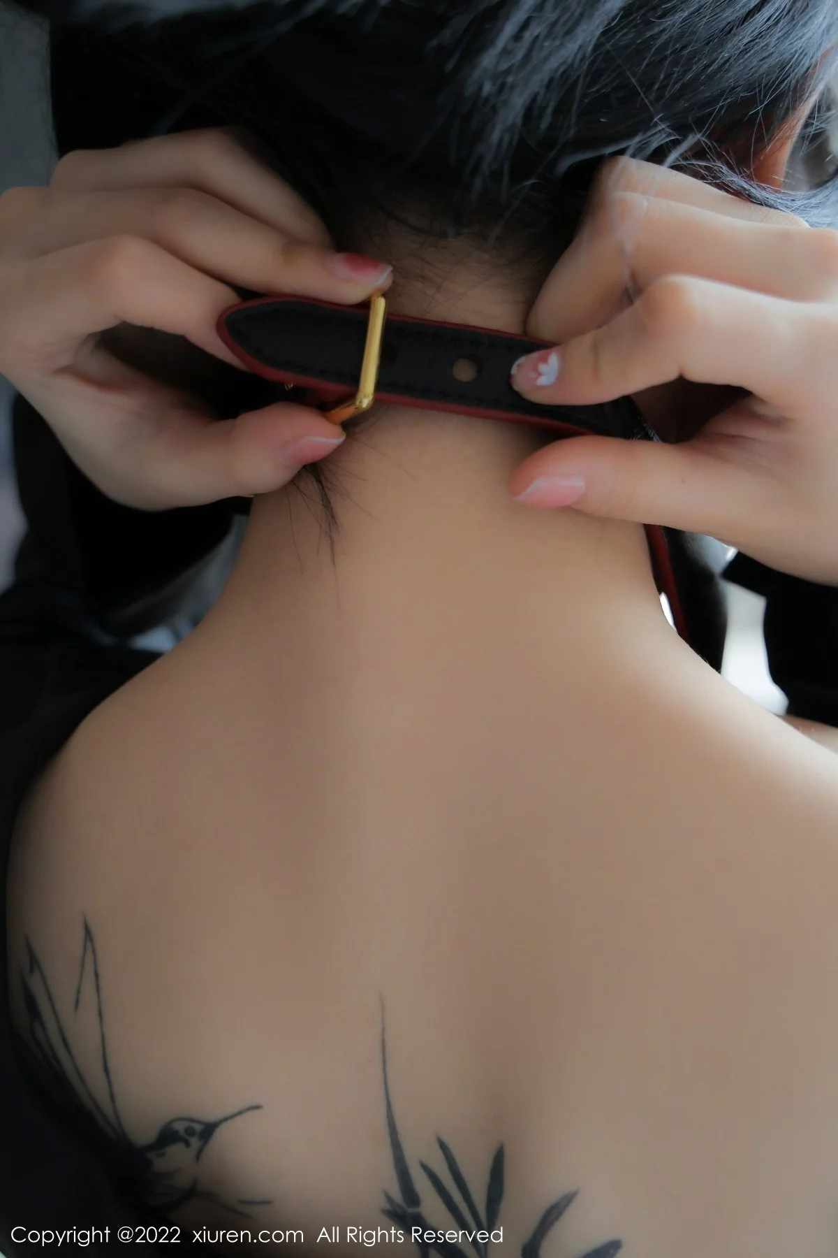 [[XiuRen秀人网]秀人网]No.4927_模特奶瓶私房脱黑色皮裙露性感蕾丝内衣配蕾丝袜撩人诱惑写真81P