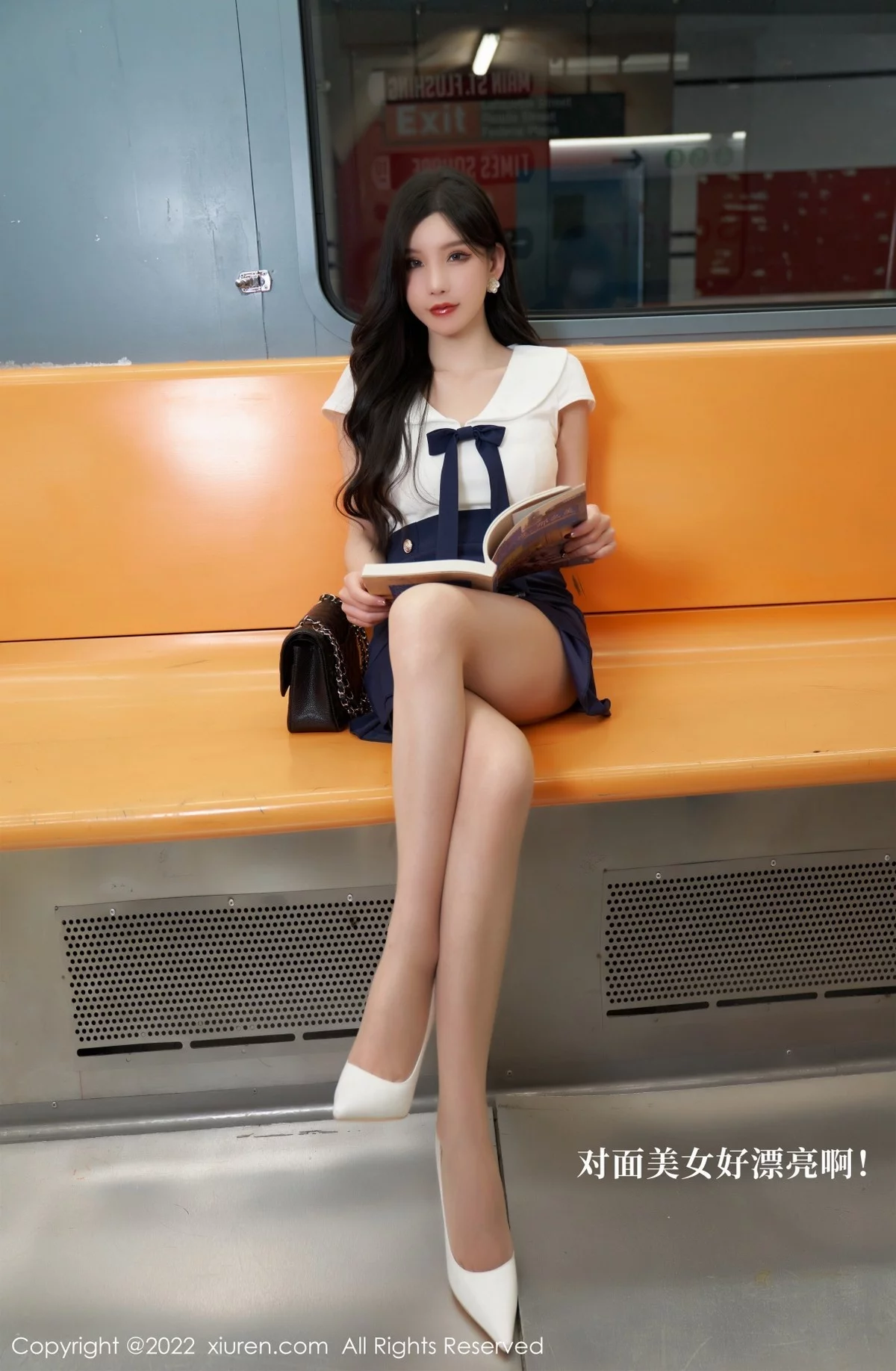 [[XiuRen秀人网]秀人网]No.4979_女神周于希Sally地铁故事主题性感连衣短裙秀美腿迷人诱惑写真80P