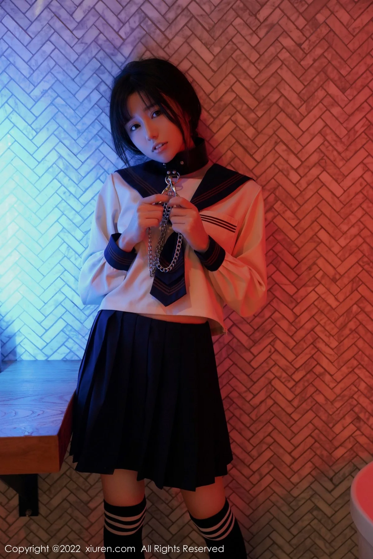 [[XiuRen秀人网]秀人网]No.4986_模特仓井优香Sm主题系列私房性感JK制服秀完美身材诱惑写真63P