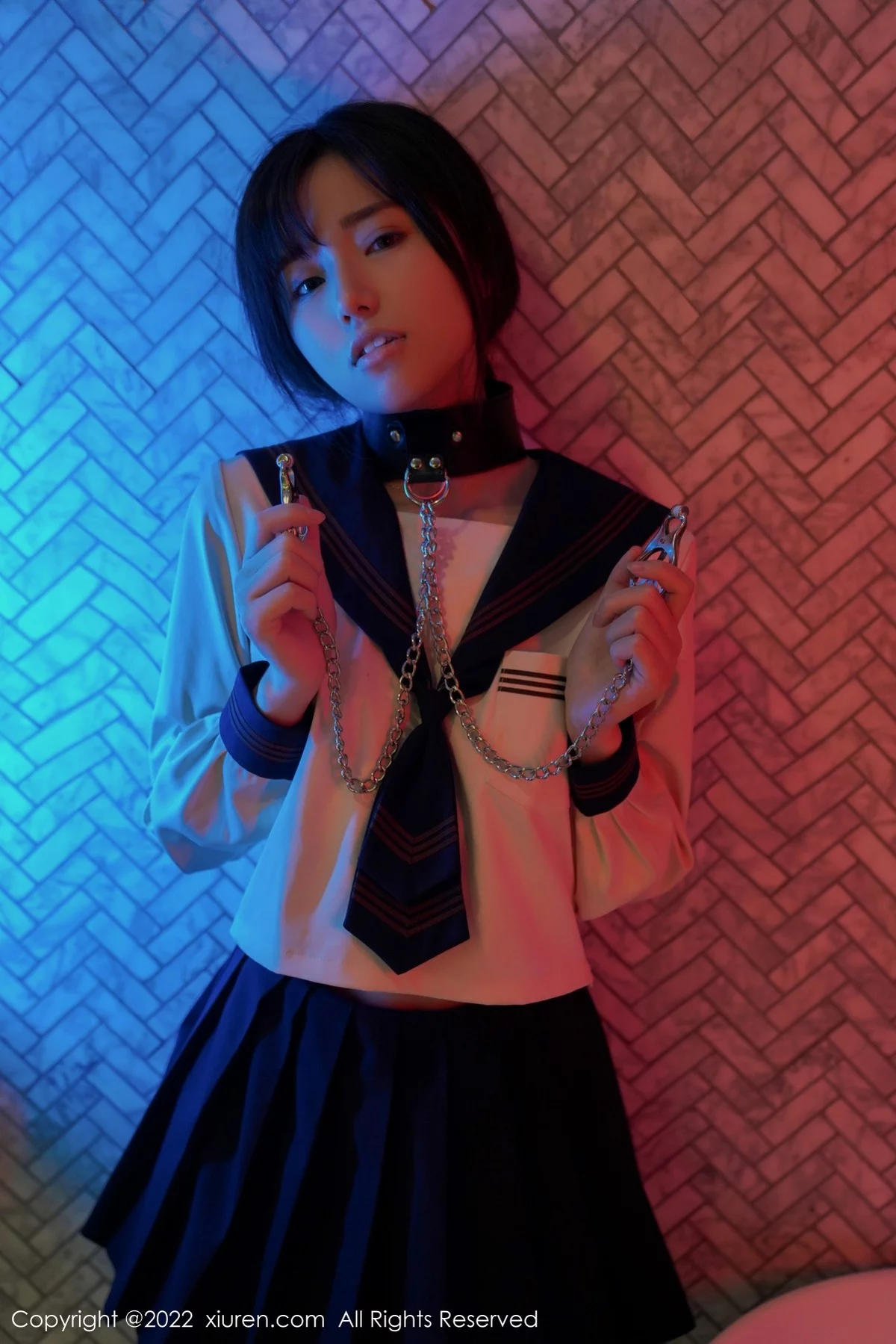 [[XiuRen秀人网]秀人网]No.4986_模特仓井优香Sm主题系列私房性感JK制服秀完美身材诱惑写真63P