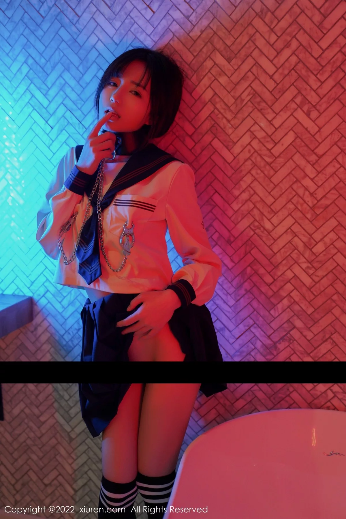 [[XiuRen秀人网]秀人网]No.4986_模特仓井优香Sm主题系列私房性感JK制服秀完美身材诱惑写真63P