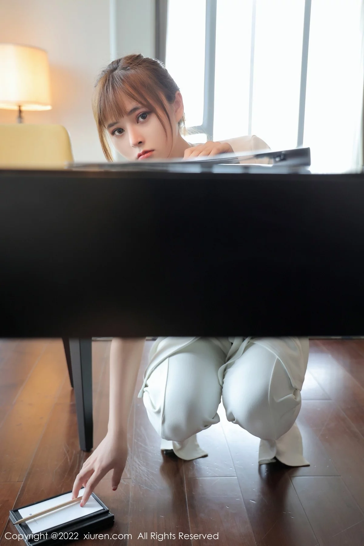 [[XiuRen秀人网]秀人网]No.5019_模特奈沐子室内场景脱白色OL服饰露性感黑色内衣迷人诱惑写真52P