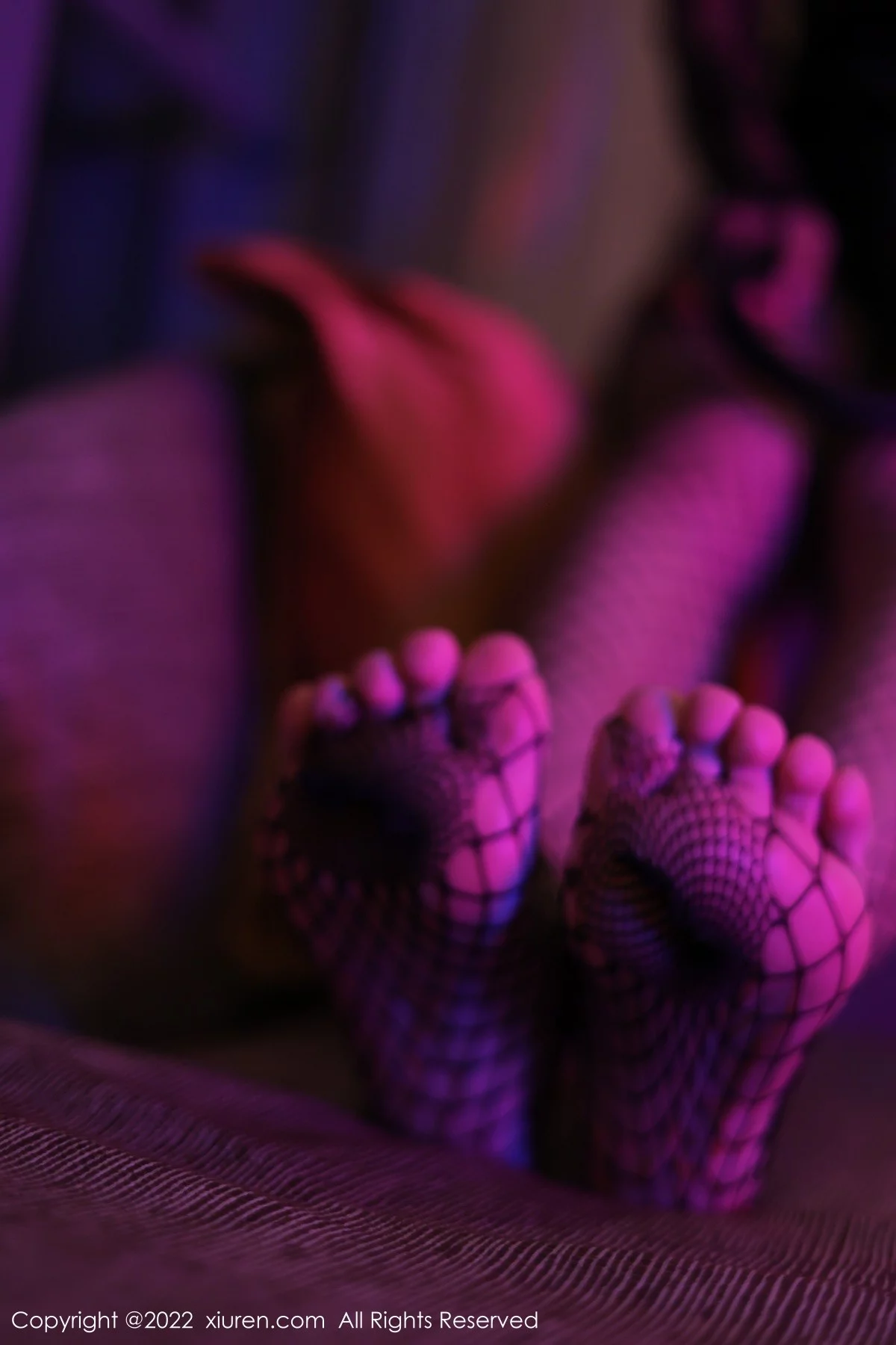 [[XiuRen秀人网]秀人网]No.5065_模特蓝莓FY私房暗色灯光下低胸连体衣配黑丝渔网撩人诱惑写真65P