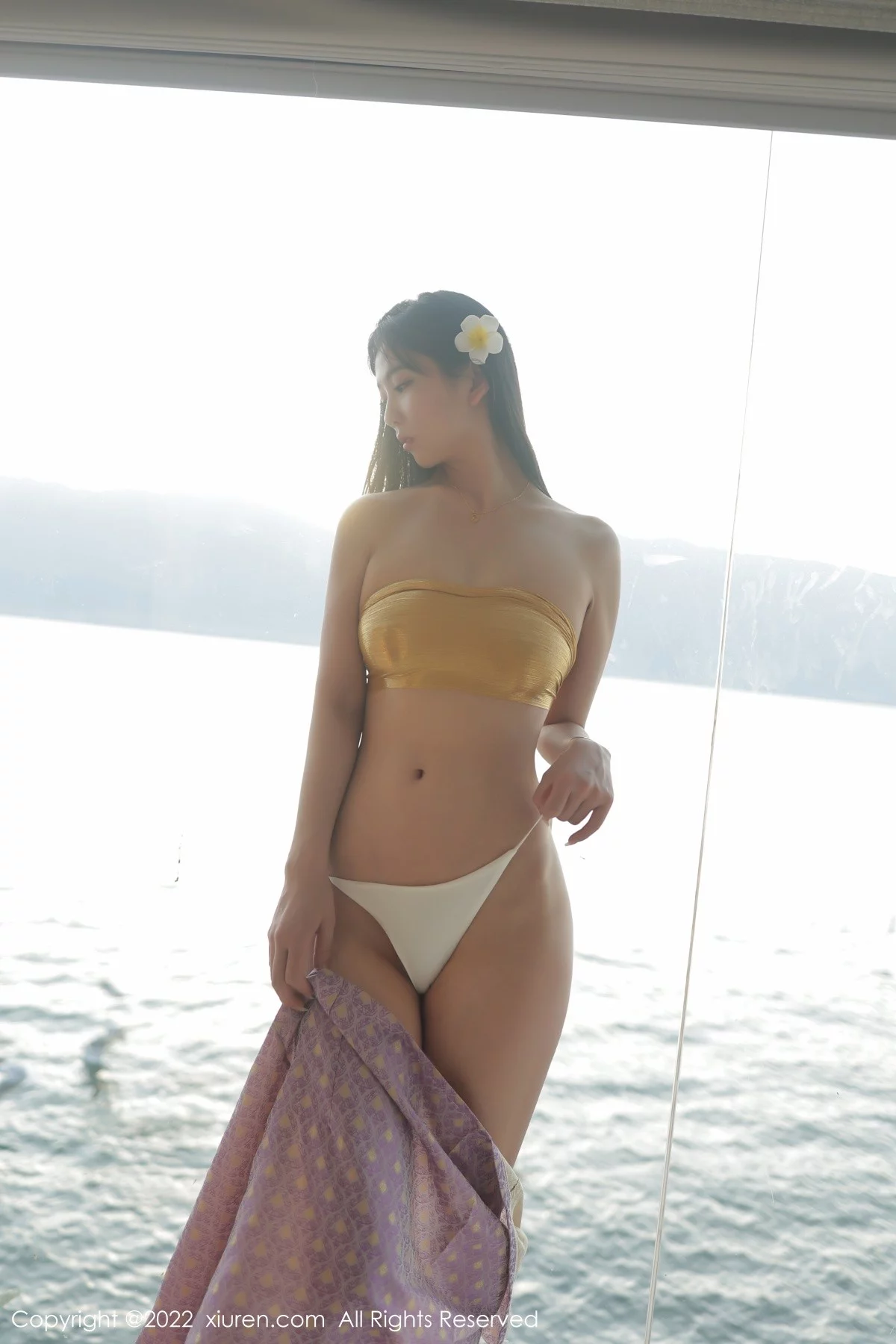 [[XiuRen秀人网]秀人网]No.5135_模特李雅柔大理旅拍洱海场景黄色抹胸服饰秀高挑身材诱惑写真67P