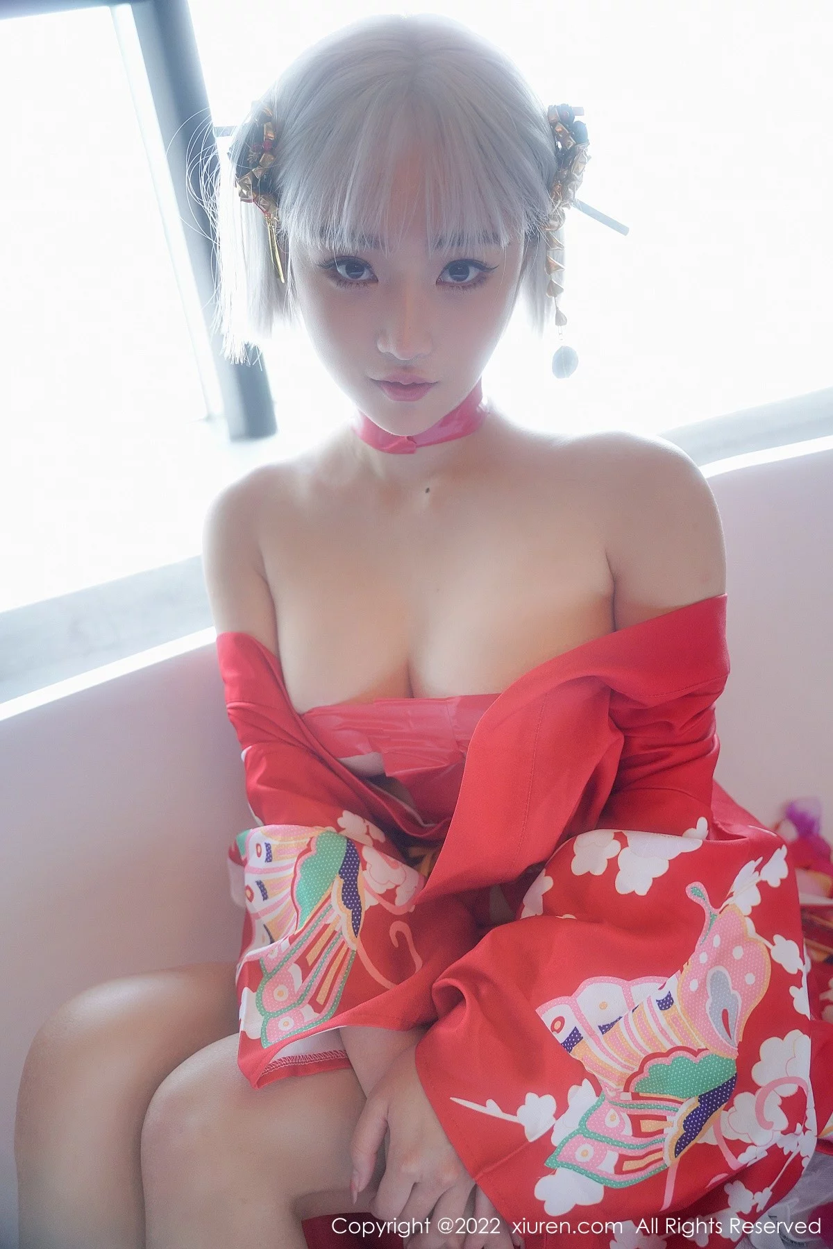 [[XiuRen秀人网]秀人网]No.5134_模特西门小玉蒸汽浴室里红带裹身秀火辣身材傲人豪乳诱惑写真66P