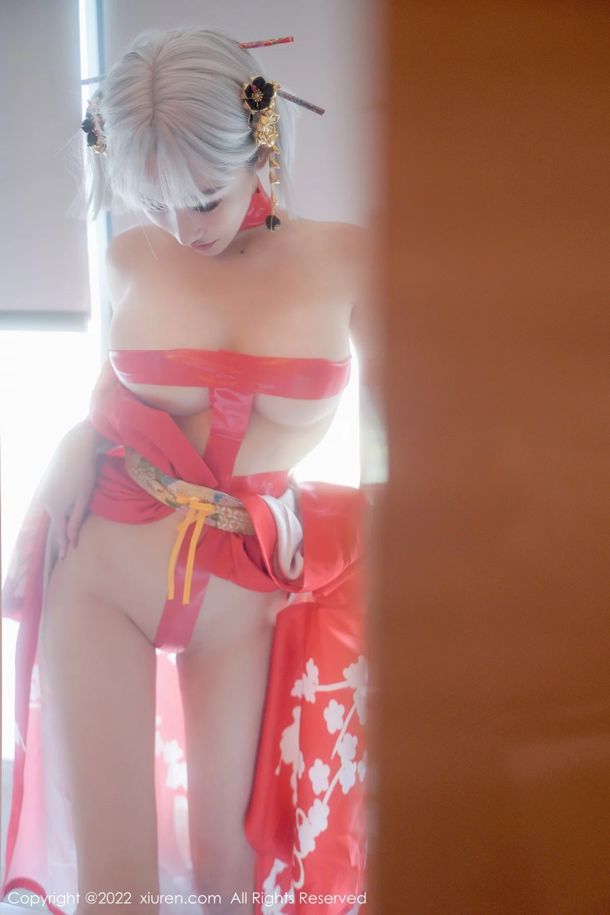 [[XiuRen秀人网]秀人网]No.5134_模特西门小玉蒸汽浴室里红带裹身秀火辣身材傲人豪乳诱惑写真66P