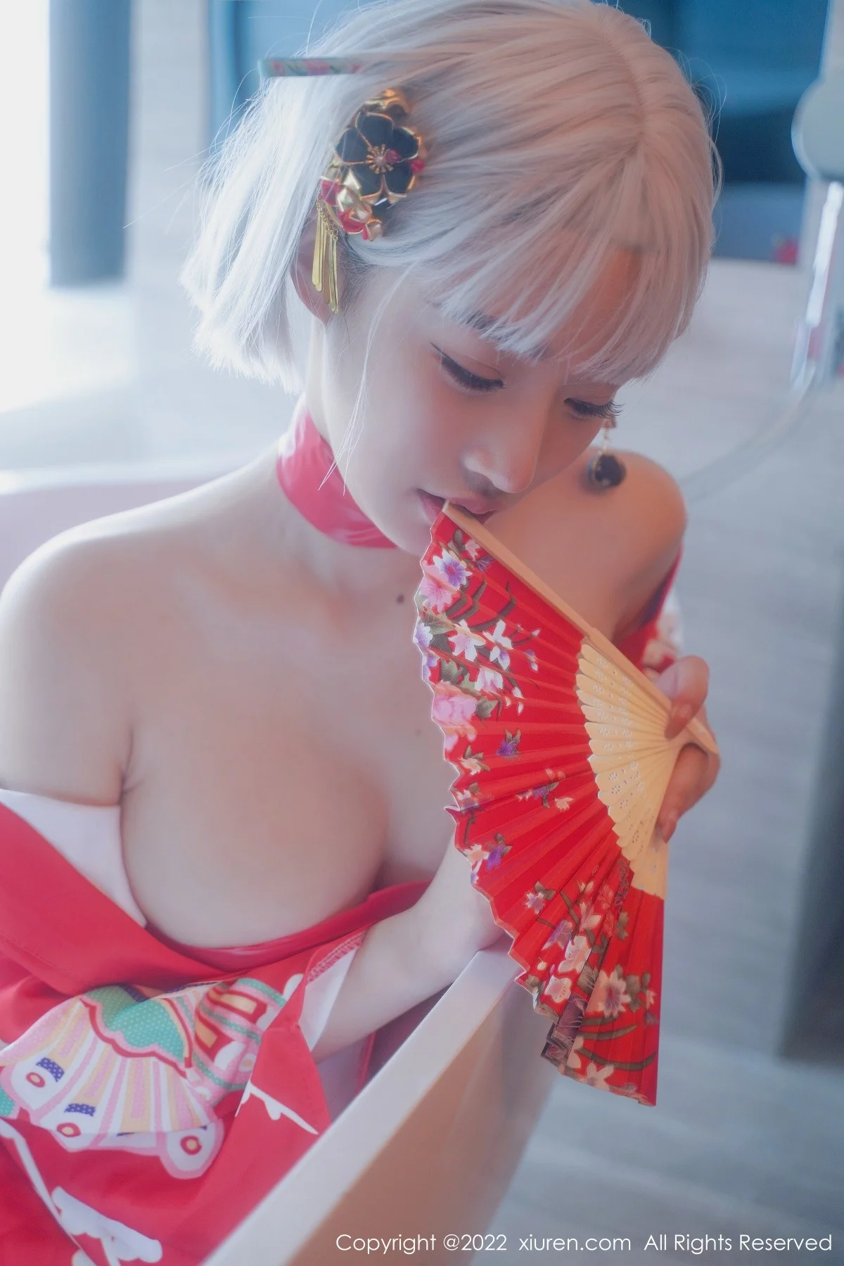 [[XiuRen秀人网]秀人网]No.5134_模特西门小玉蒸汽浴室里红带裹身秀火辣身材傲人豪乳诱惑写真66P