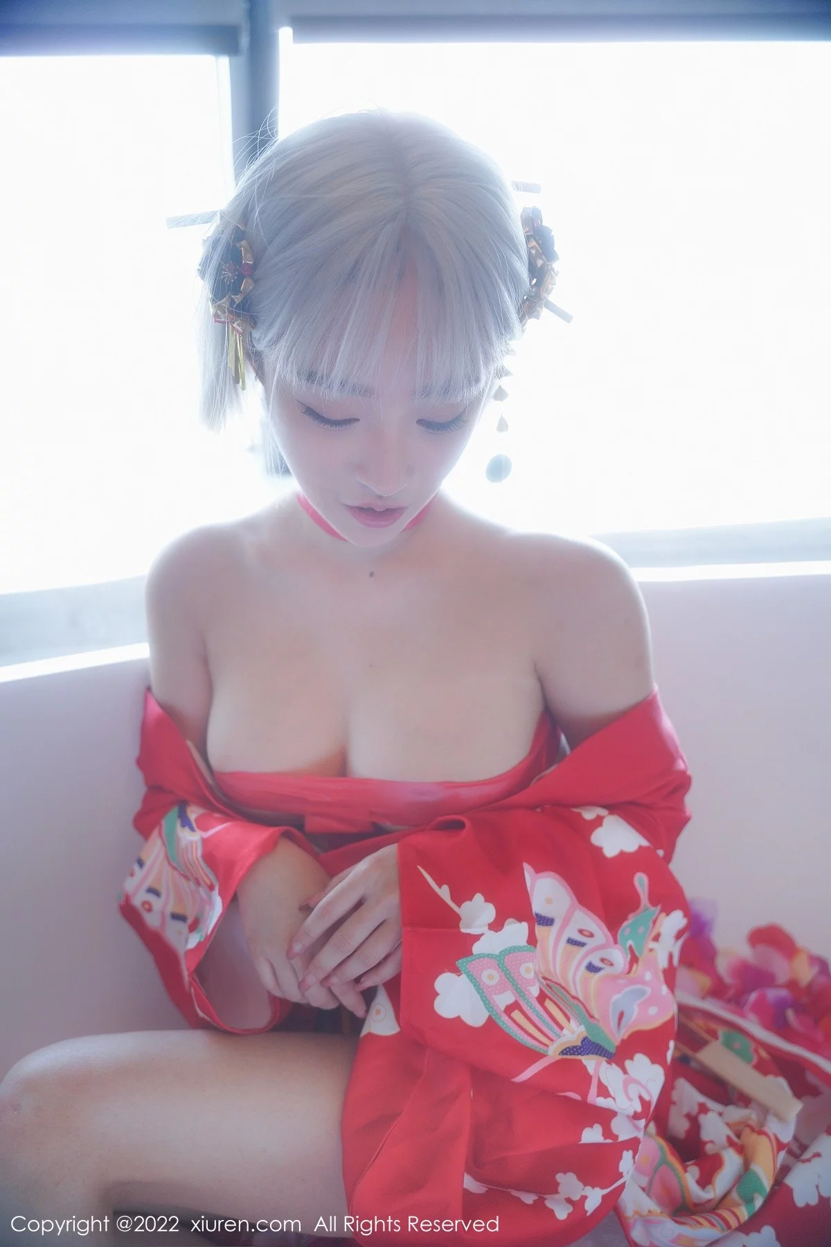 [[XiuRen秀人网]秀人网]No.5134_模特西门小玉蒸汽浴室里红带裹身秀火辣身材傲人豪乳诱惑写真66P