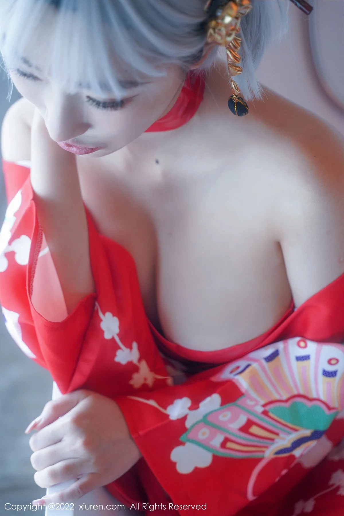 [[XiuRen秀人网]秀人网]No.5134_模特西门小玉蒸汽浴室里红带裹身秀火辣身材傲人豪乳诱惑写真66P