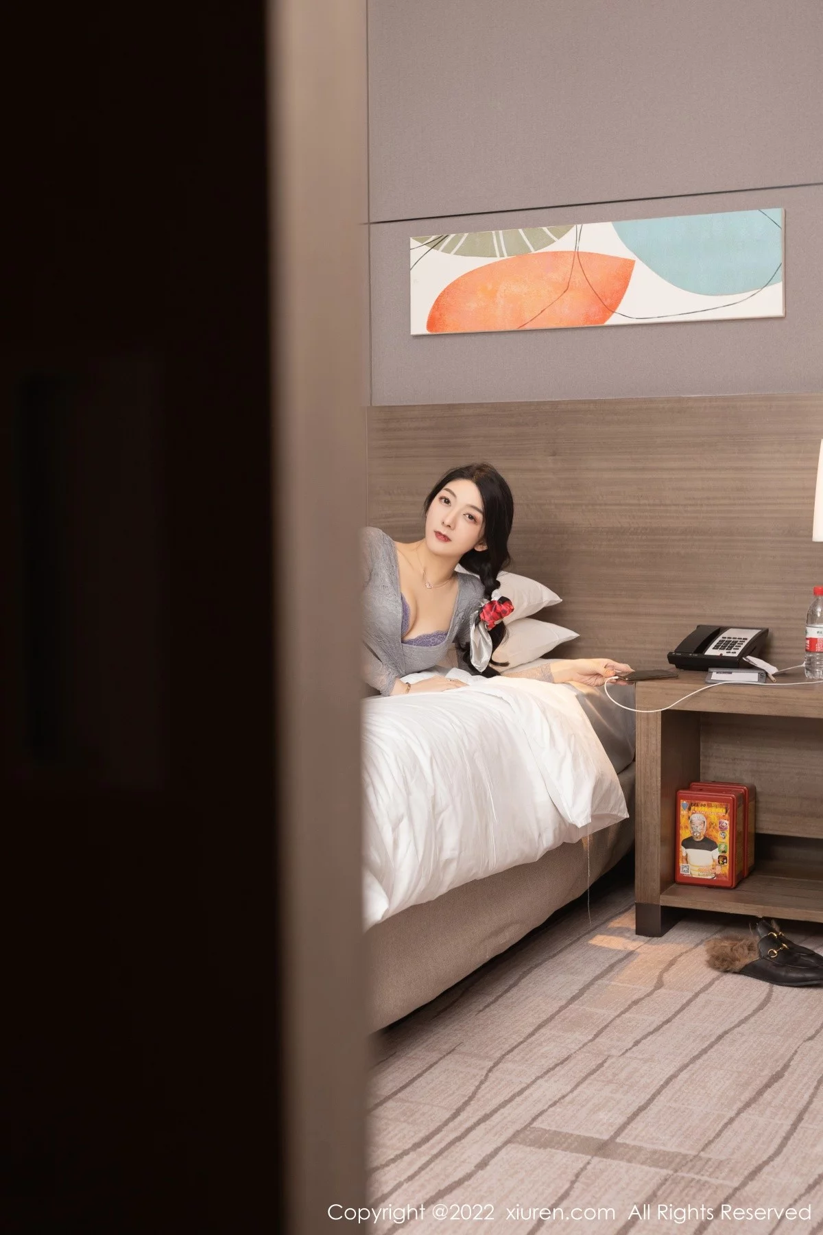 [[XiuRen秀人网]秀人网]No.5058_女神Angela小热巴私房半脱露性感蕾丝内衣配超薄肉丝诱惑写真79P