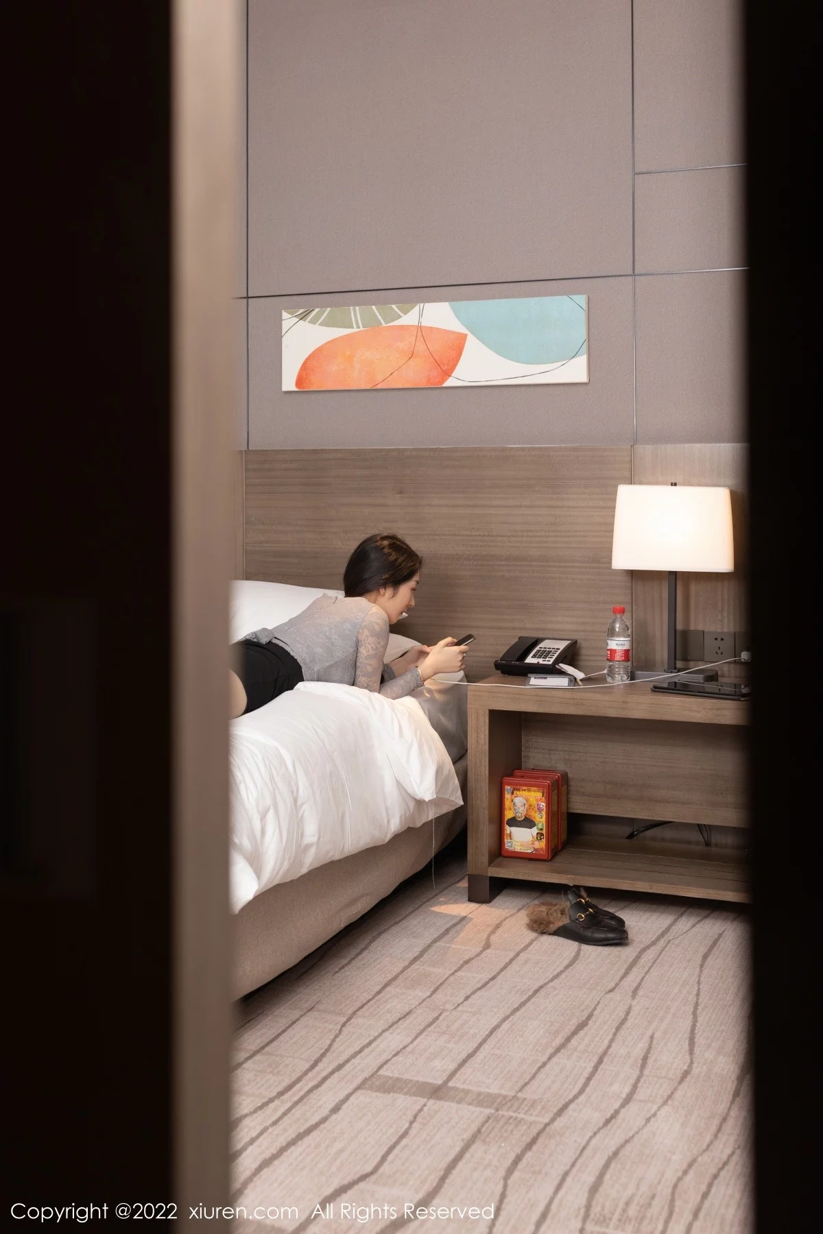 [[XiuRen秀人网]秀人网]No.5058_女神Angela小热巴私房半脱露性感蕾丝内衣配超薄肉丝诱惑写真79P