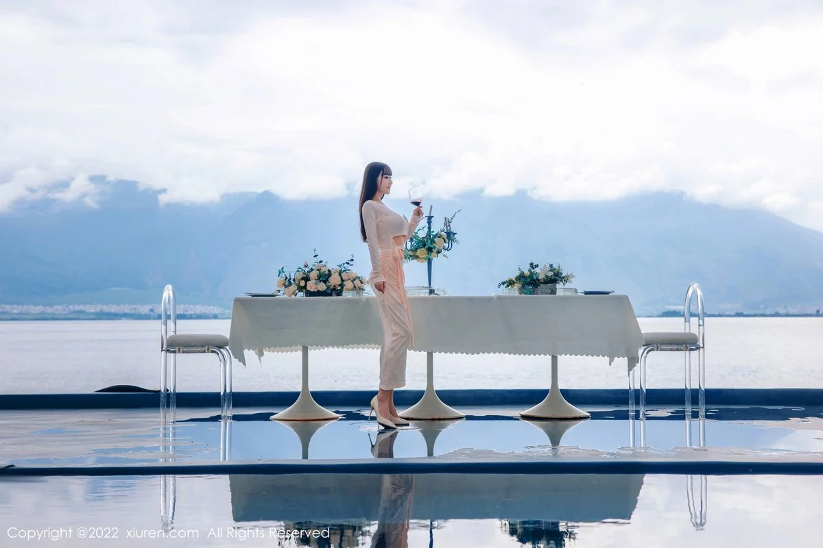 [[XiuRen秀人网]秀人网]No.5248_女神朱可儿Flora大理旅拍浅色镂空连衣裙配超薄肉丝撩人诱惑写真90P