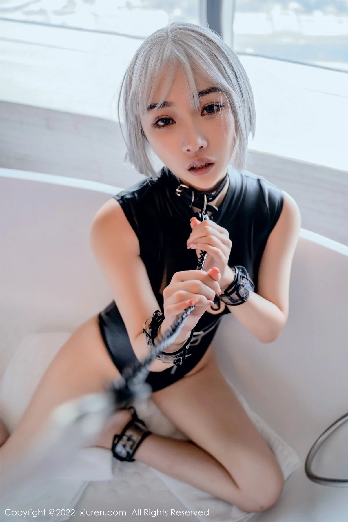 [[XiuRen秀人网]秀人网]No.5272_模特西门小玉私房浴室黑漆皮死库水粘稠液体湿身撩人诱惑写真68P