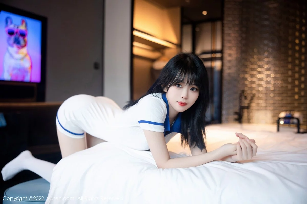 [[XiuRen秀人网]秀人网]No.5291_模特奶瓶性感白色水手服饰配白色长袜秀苗条身材迷人美腿写真88P