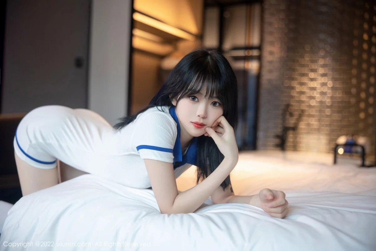 [[XiuRen秀人网]秀人网]No.5291_模特奶瓶性感白色水手服饰配白色长袜秀苗条身材迷人美腿写真88P