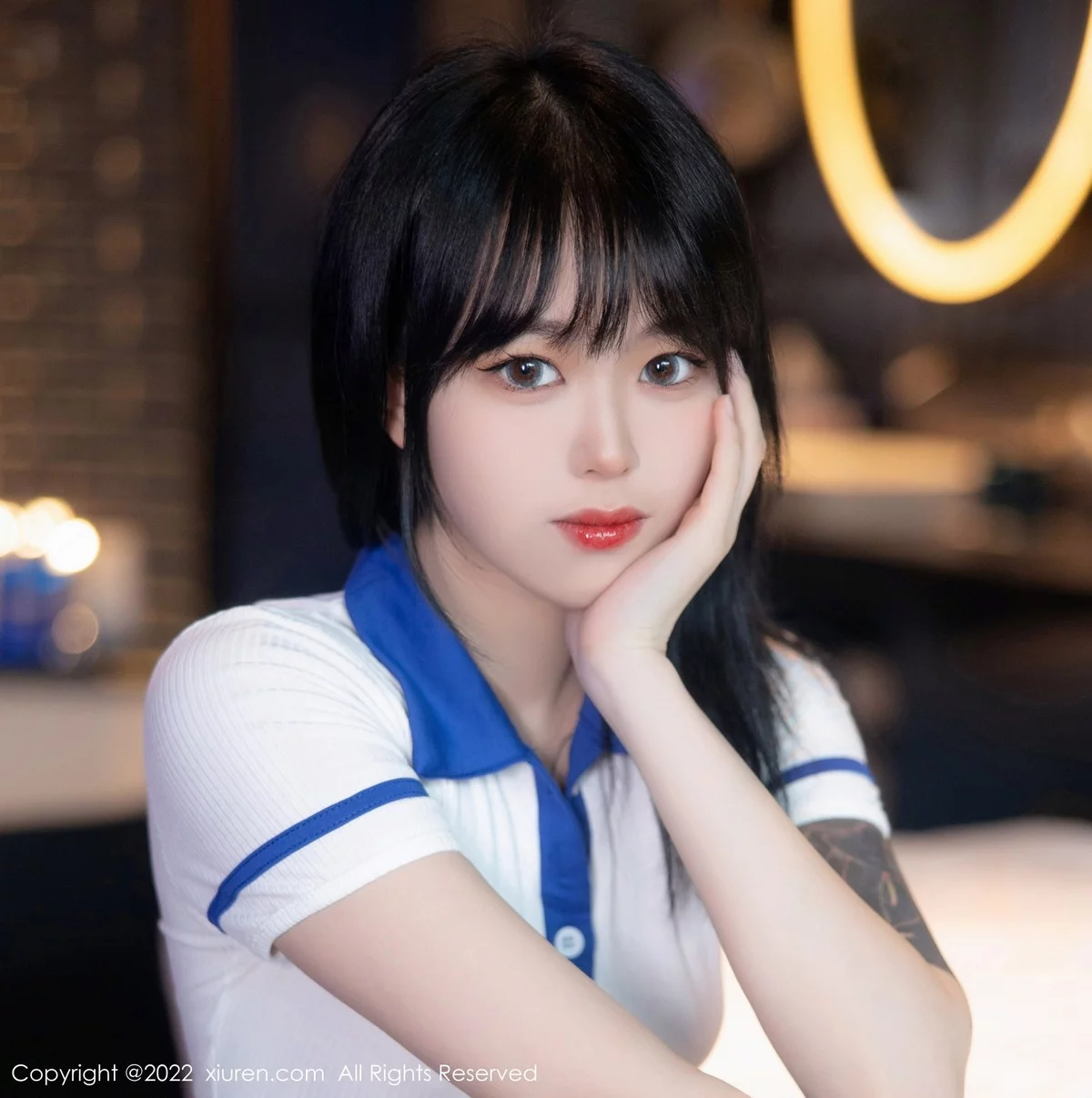 [[XiuRen秀人网]秀人网]No.5291_模特奶瓶性感白色水手服饰配白色长袜秀苗条身材迷人美腿写真88P