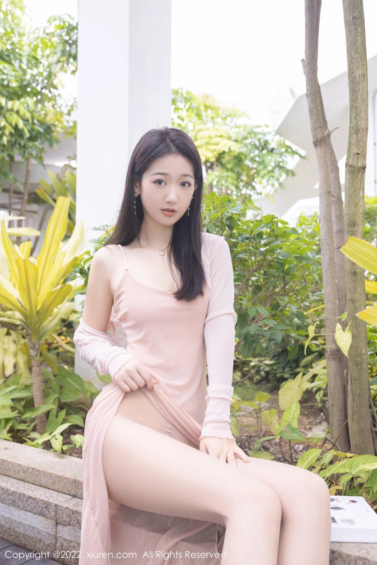 [[XiuRen秀人网]秀人网]No.5293_模特唐安琪云南旅拍性感轻透薄纱连衣长裙配超薄肉丝诱惑写真77P