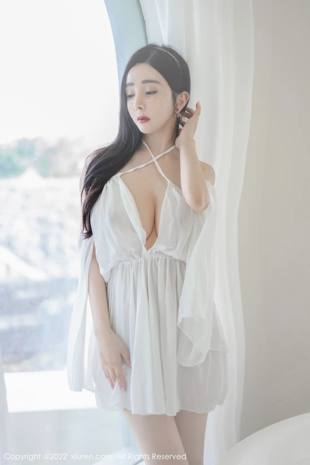 [[XiuRen秀人网]秀人网]No.5188_模特允爾云南心愿旅拍浴室白色轻透服饰湿身秀丰满身材诱惑写真51P