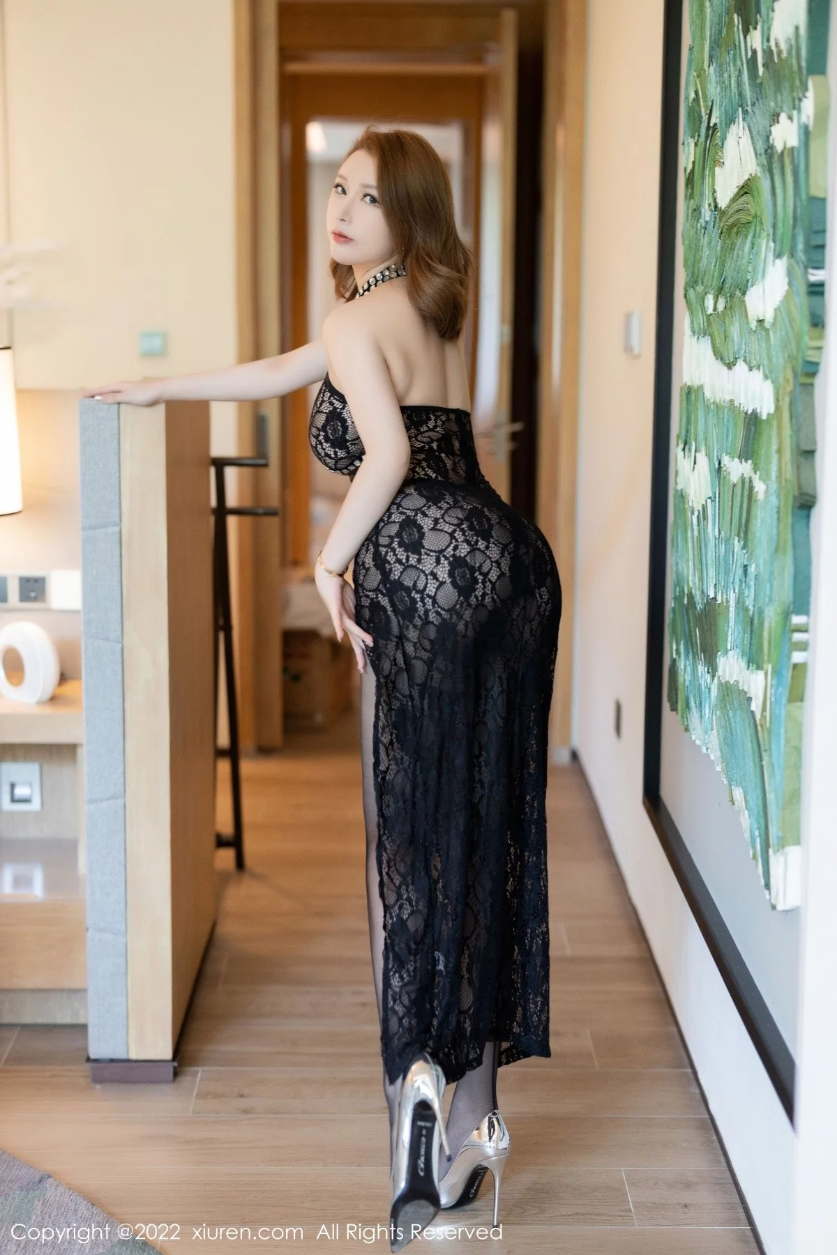 [[XiuRen秀人网]秀人网]No.5350_女神尤妮丝Egg万宁旅拍黑色轻透连衣长裙秀魔鬼身材诱惑写真76P