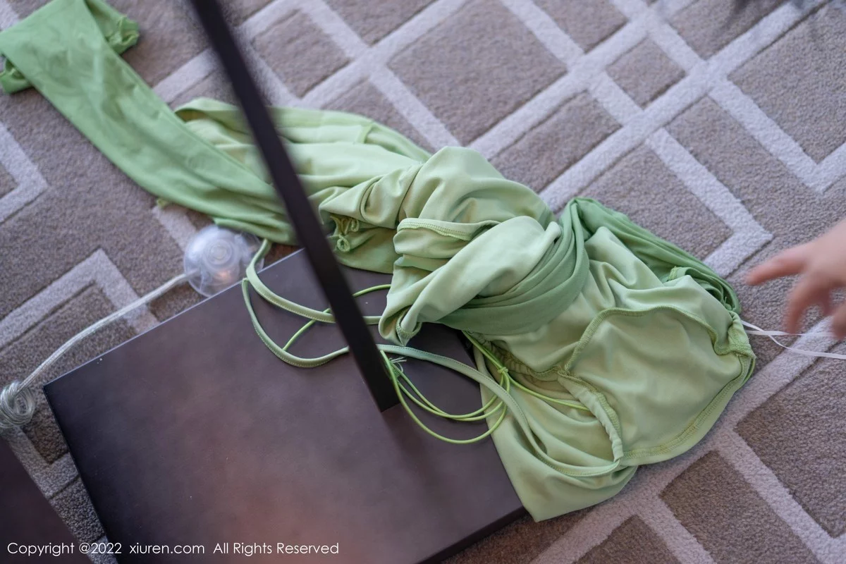 [[XiuRen秀人网]秀人网]No.5357_女神刘钰儿私房性感绿色连衣裙配超薄无内肉丝惹火诱惑写真81P