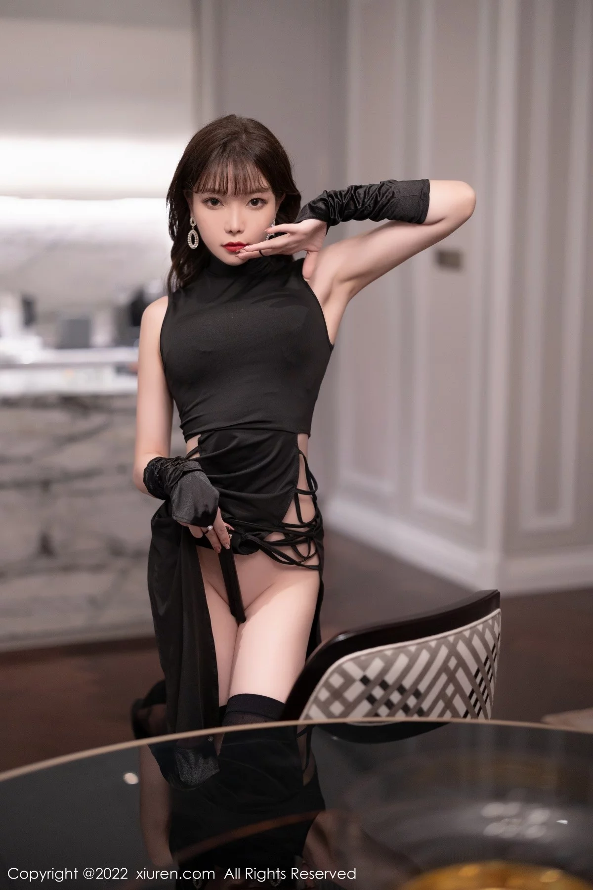 [[XiuRen秀人网]秀人网]No.5374_女神徐莉芝Booty厦门旅拍黑色轻透情趣内衣秀完美身材诱惑写真100P