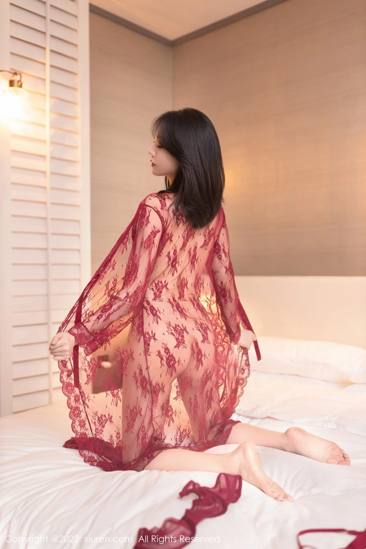 [[XiuRen秀人网]秀人网]No.5371_模特安然anran云南旅拍红色轻透情趣服配蕾丝袜撩人诱惑写真85P