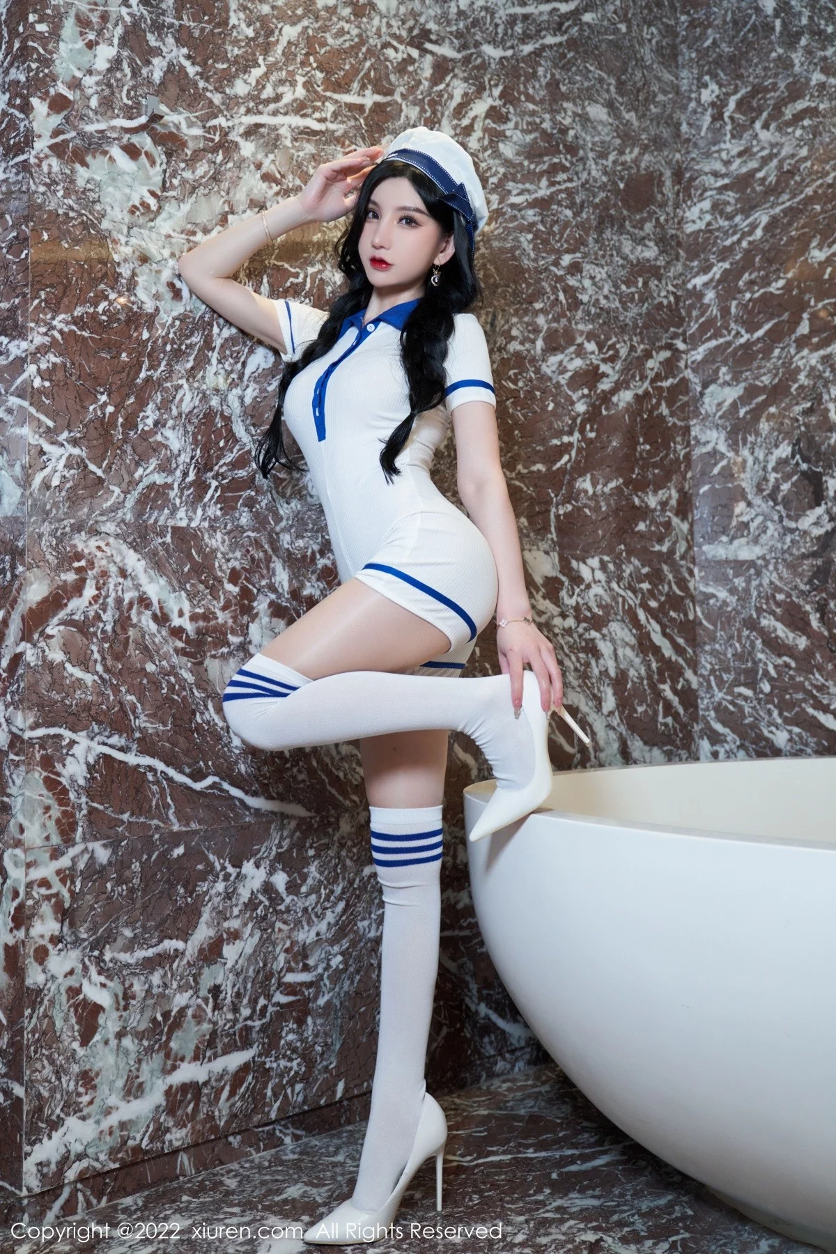 [[XiuRen秀人网]秀人网]No.5397_女神周于希Sally私房浴室白色连体衣秀完美身材迷人诱惑写真85P